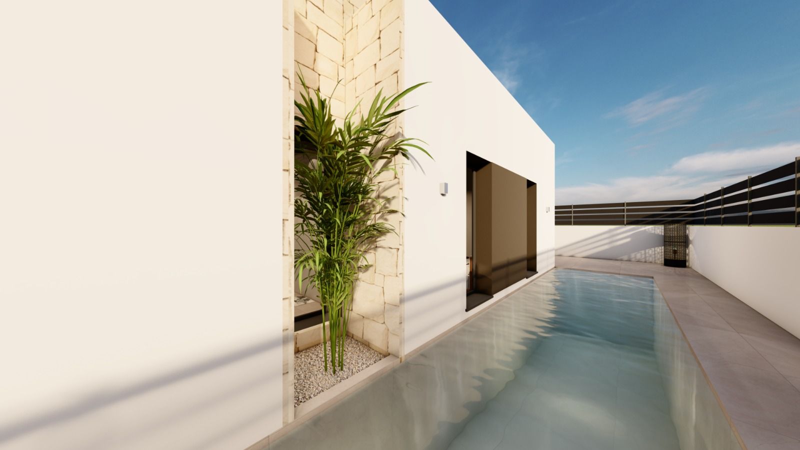 Interior corridor or landing, 3-bedroom villa, Urbanización Monteazul