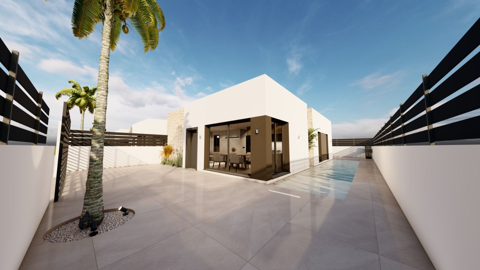 Entrance area of 3-bedroom villa, Urbanización Monteazul, Benijofar
