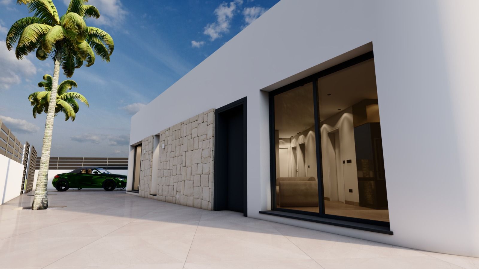 Driveway or parking area at villa, Urbanización Monteazul, Benijofar