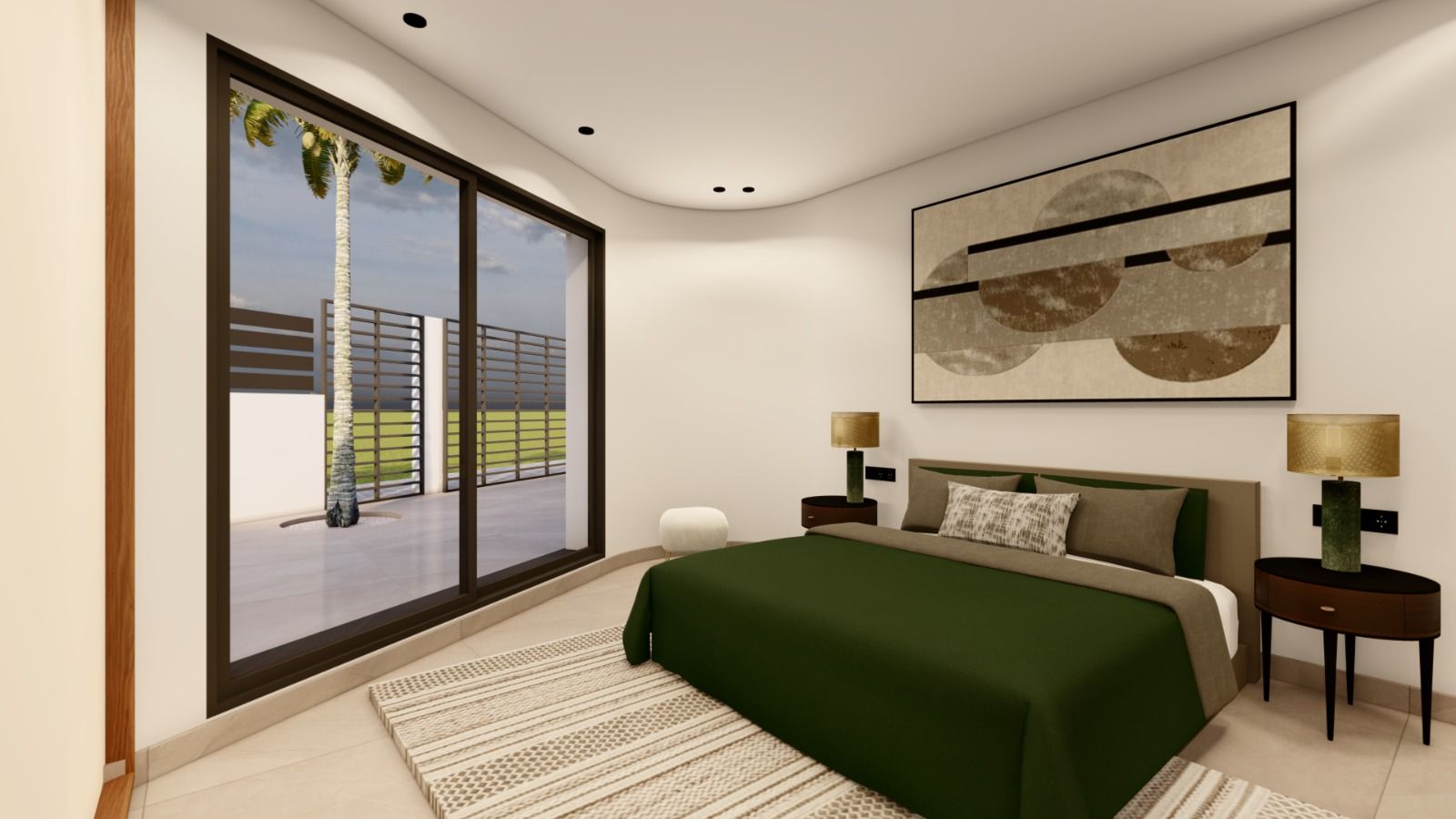 Door and window detail in new-build villa, Urbanización Monteazul