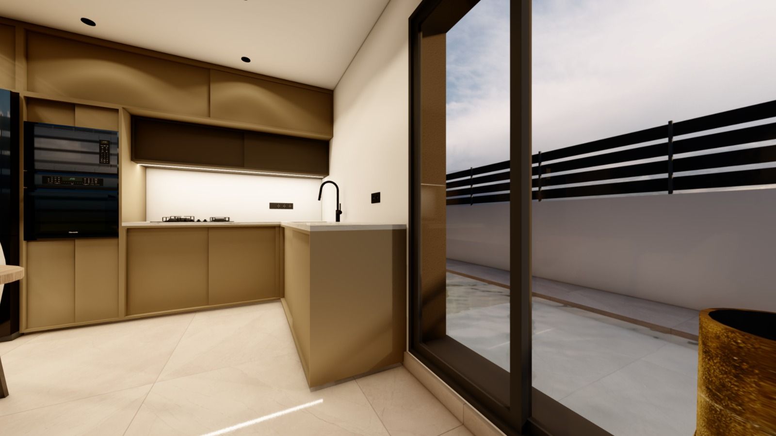 Bedroom wardrobe space in new-build villa, Urbanización Monteazul