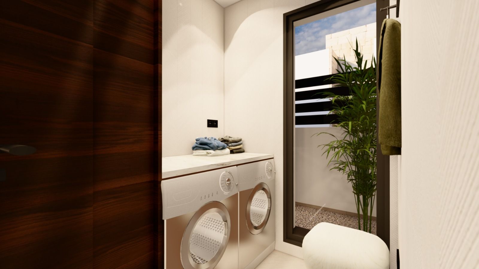 Living room interior in new-build villa, Urbanización Monteazul, Benijofar