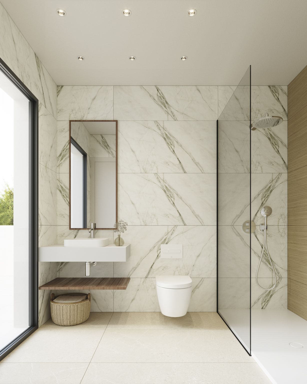 Bathroom in 5-bedroom new-build villa, La Alberca, La Nucía
