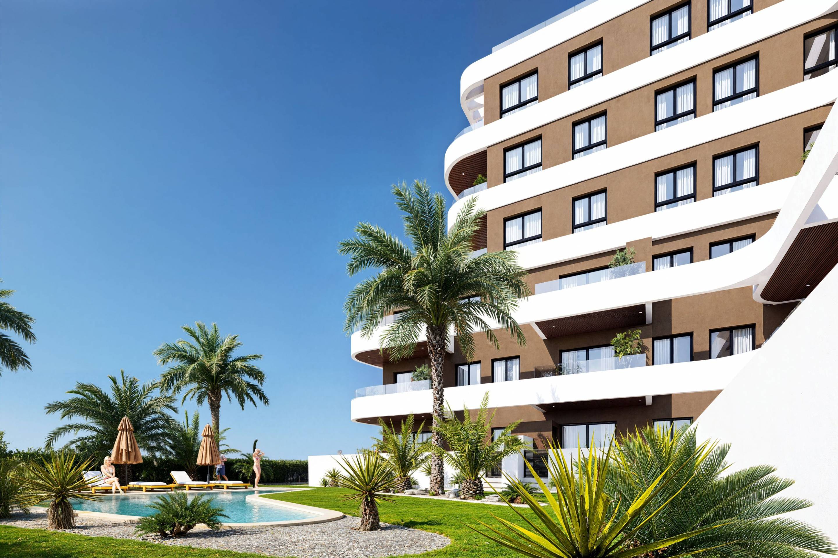 Complex grounds of the apartment in CENTRO, Guardamar Del Segura