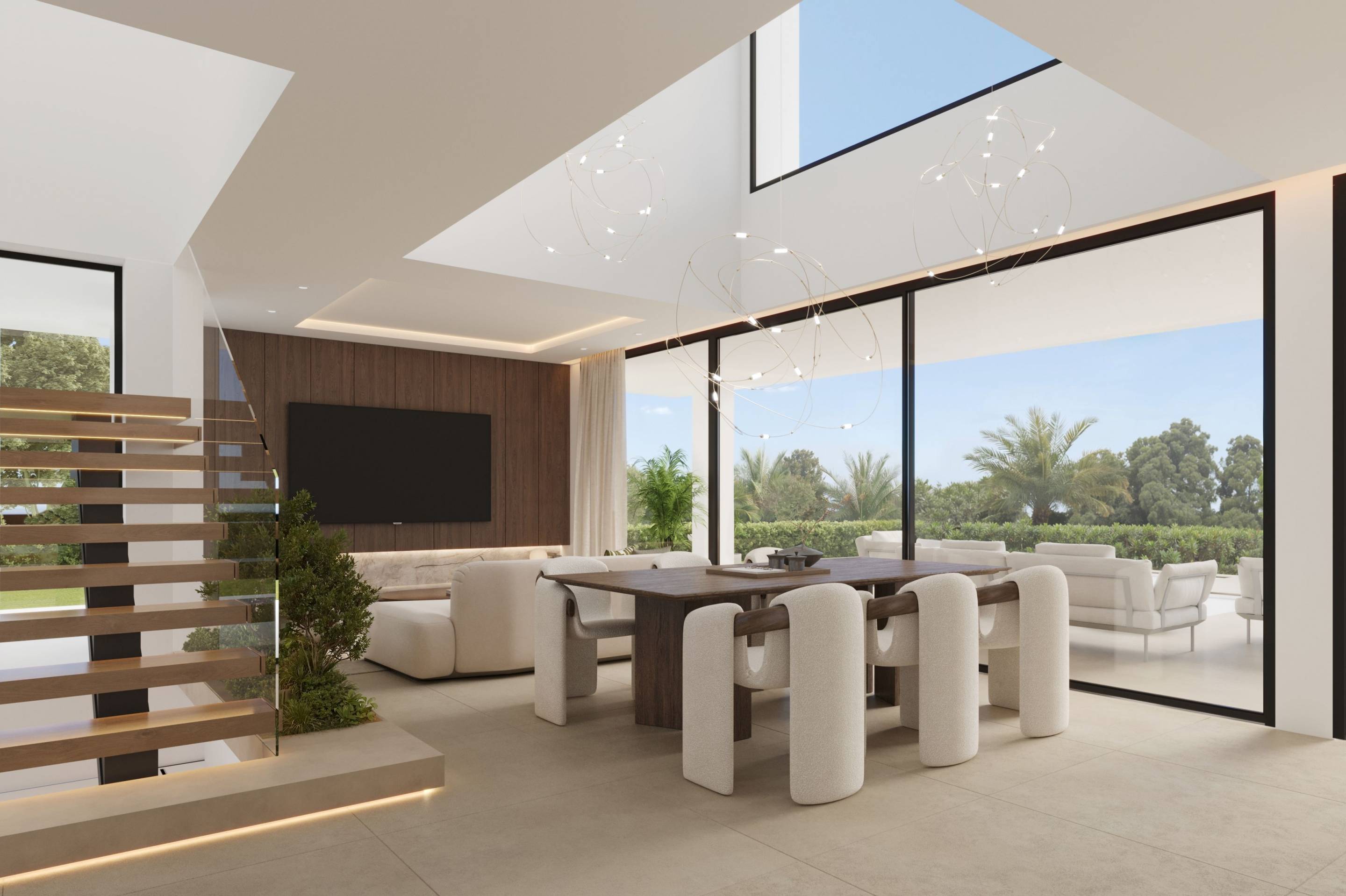 Site plan showing 555m2 plot, Estepona