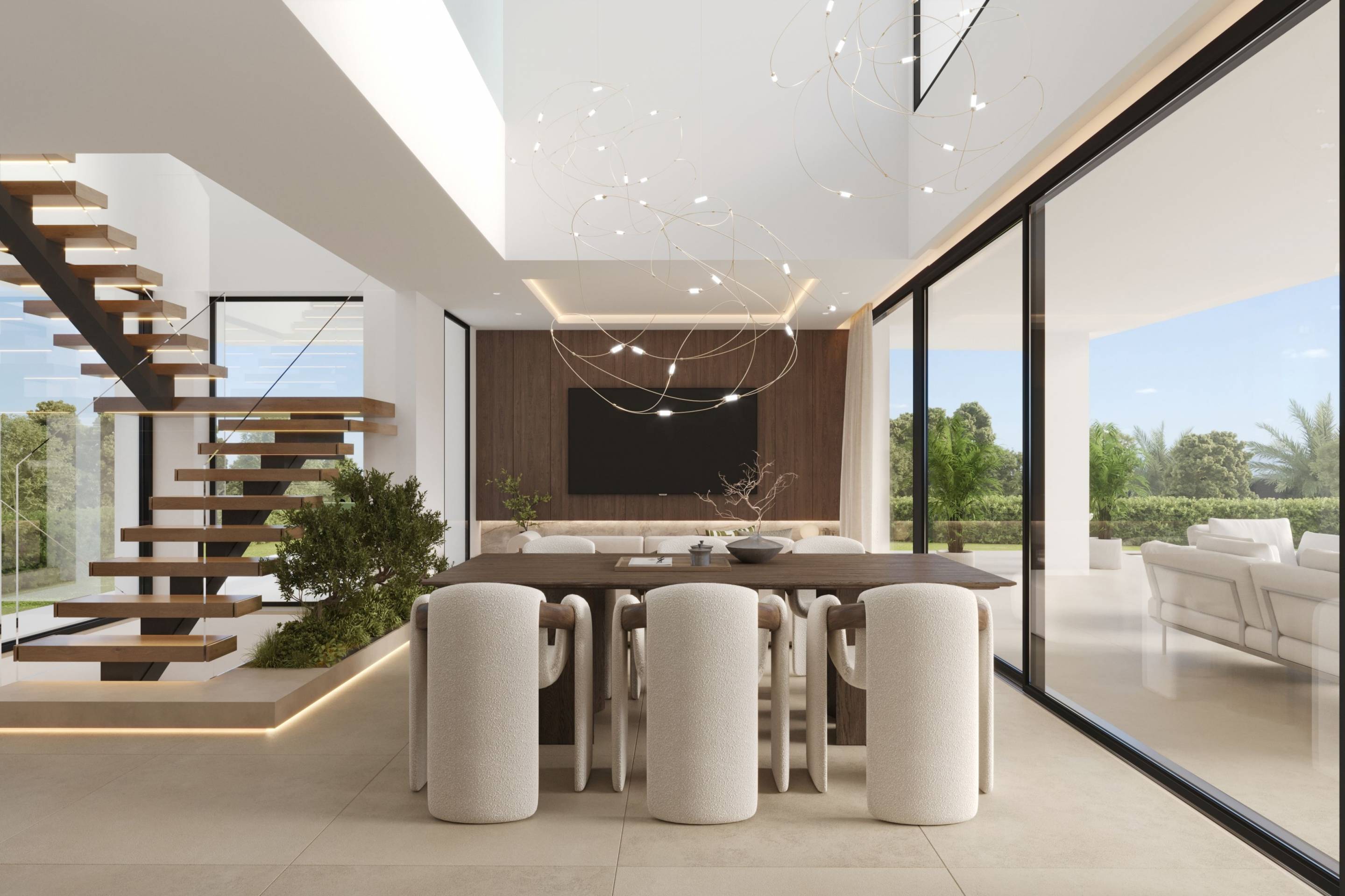 Computer-generated render of villa exterior, Estepona