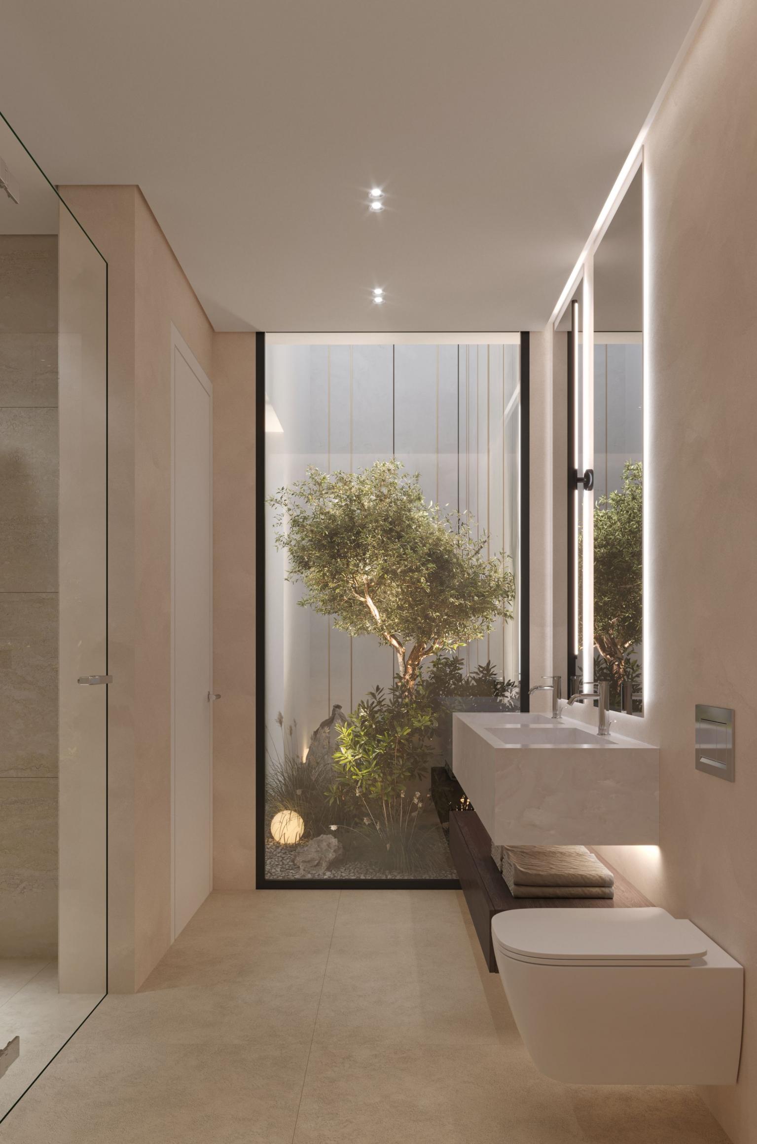Entrance area of new-build villa, Estepona
