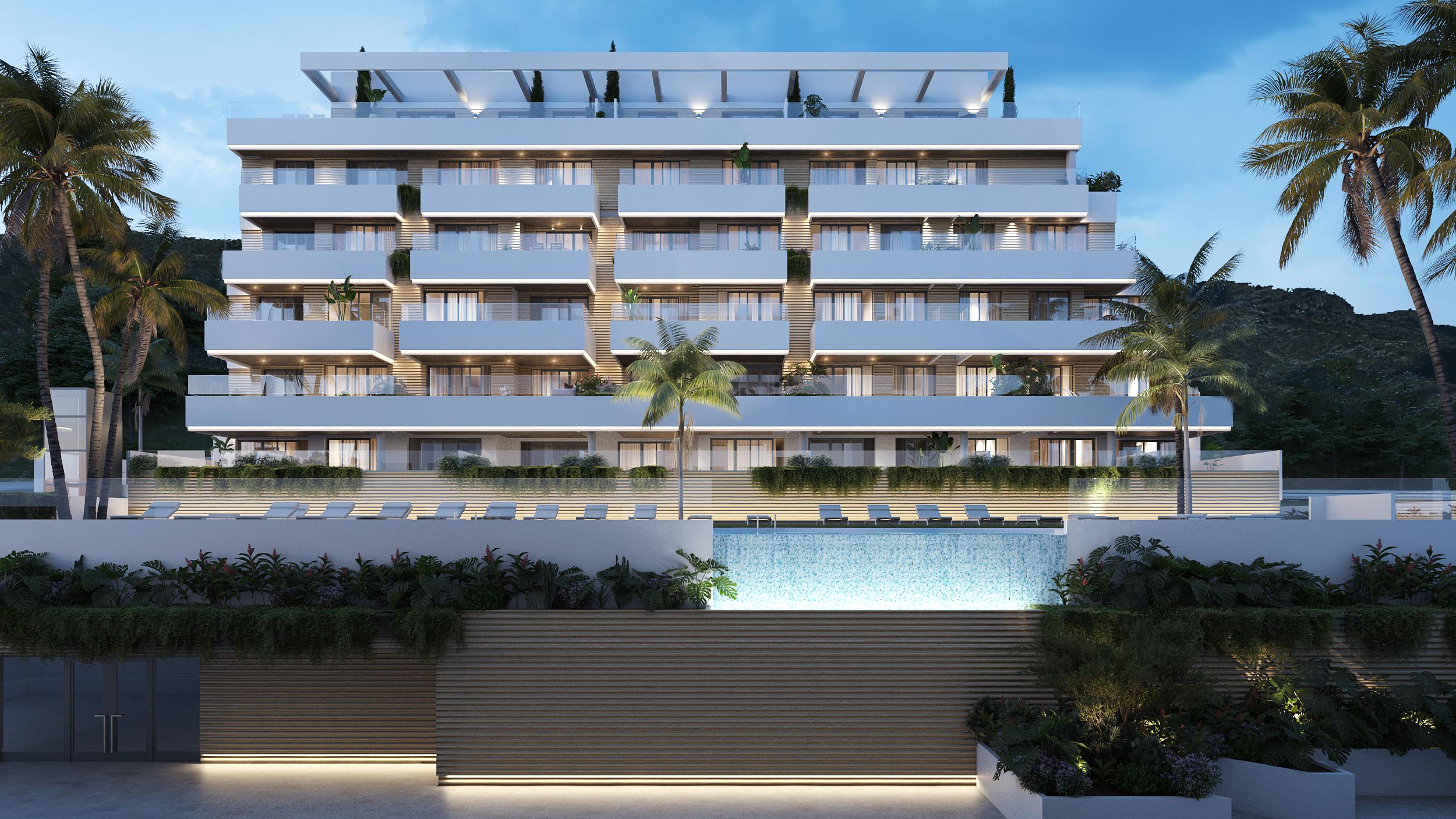 Site plan of new-build development, El Saltillo, Torremolinos