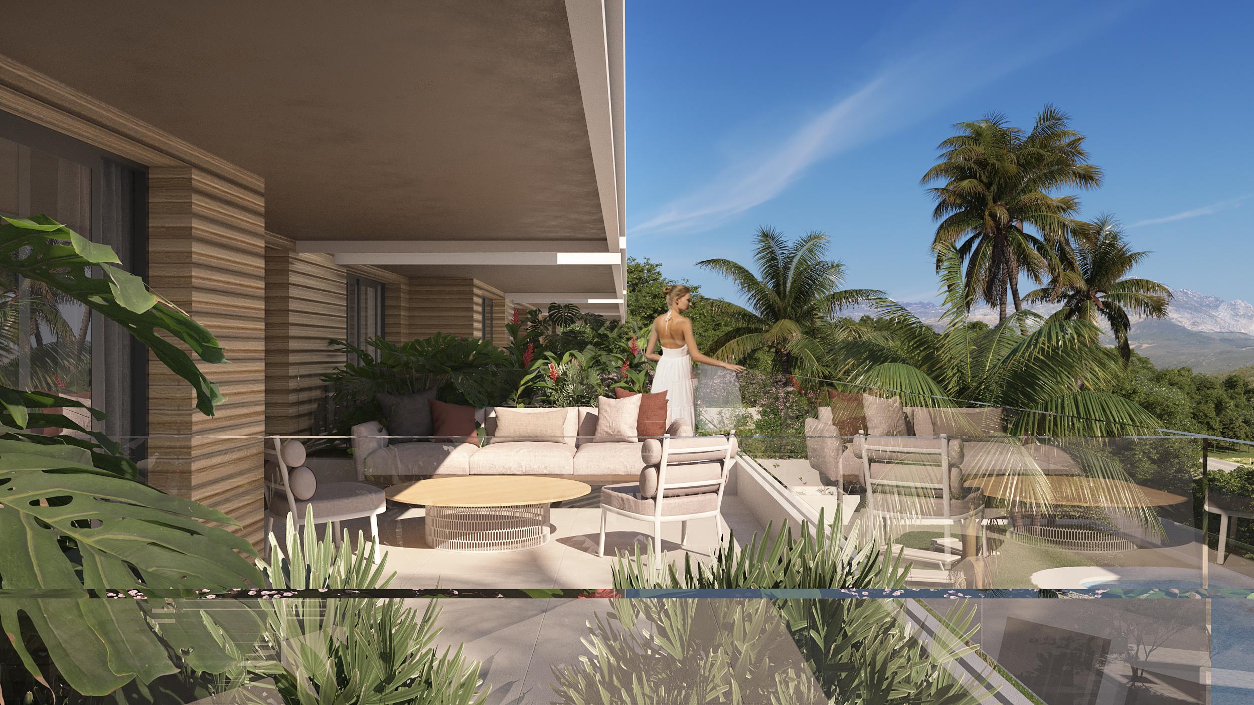 Show apartment kitchen with island, El Saltillo, Torremolinos