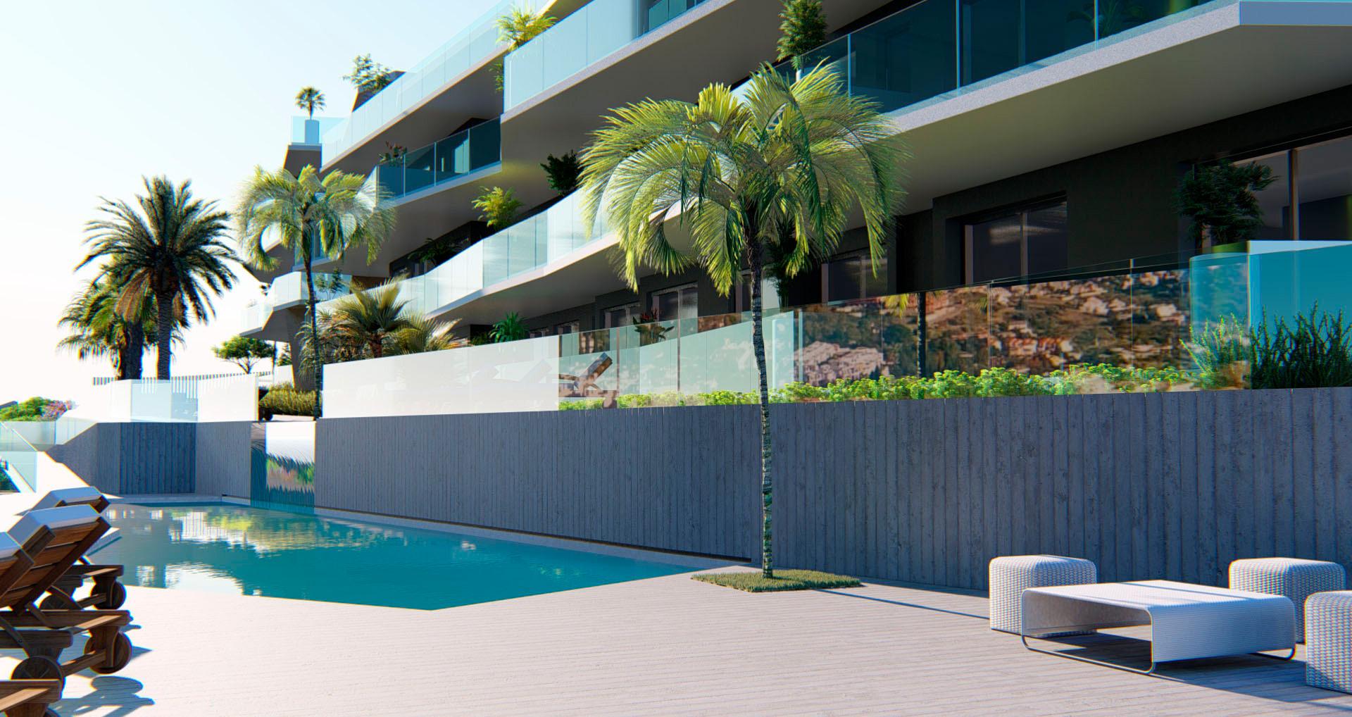 Terrace of new-build penthouse, Montealto, Benalmádena