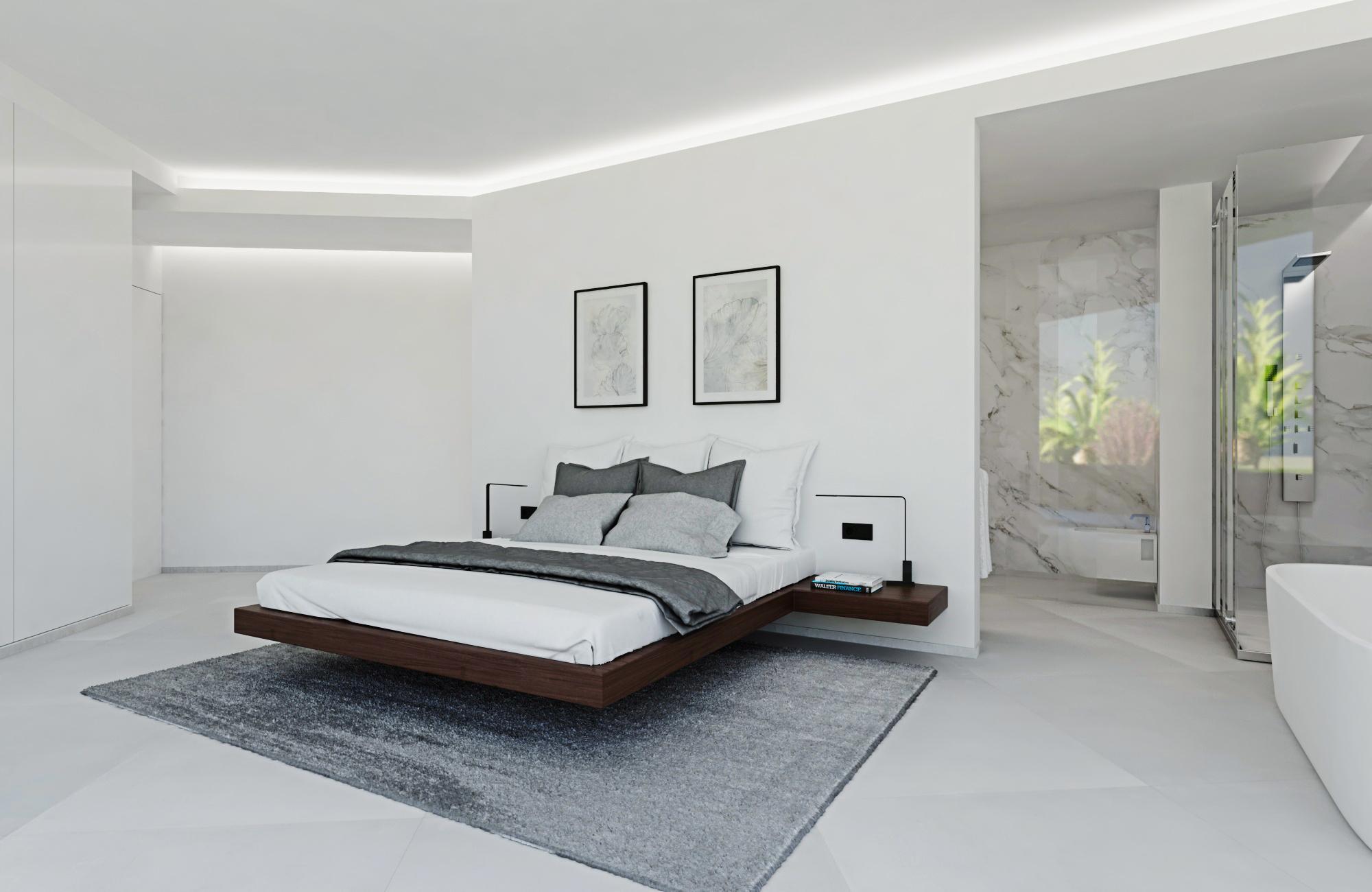 Garden space of 4-bedroom villa in Puerto, Calpe
