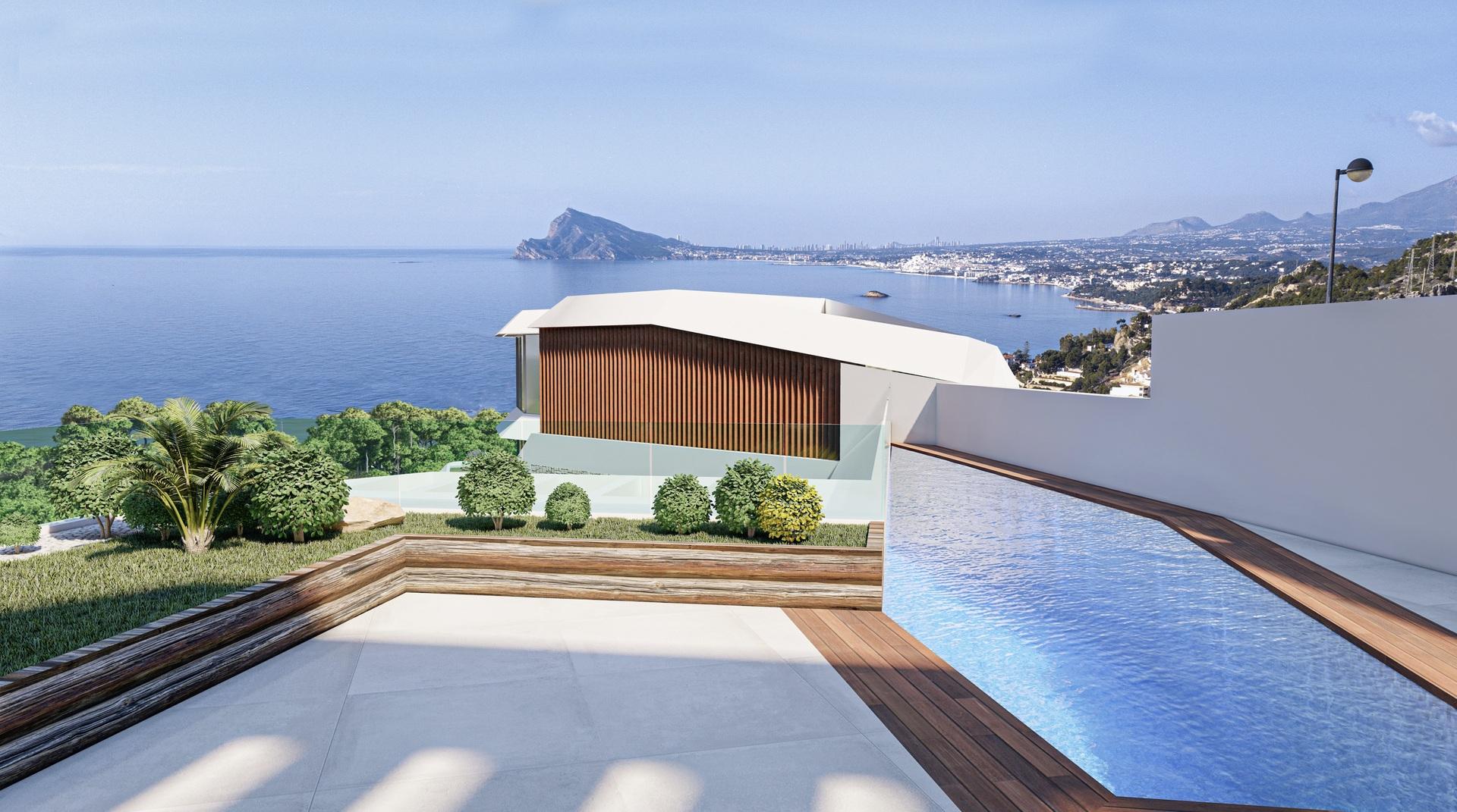 Living area in 4-bedroom villa, Puerto, Calpe