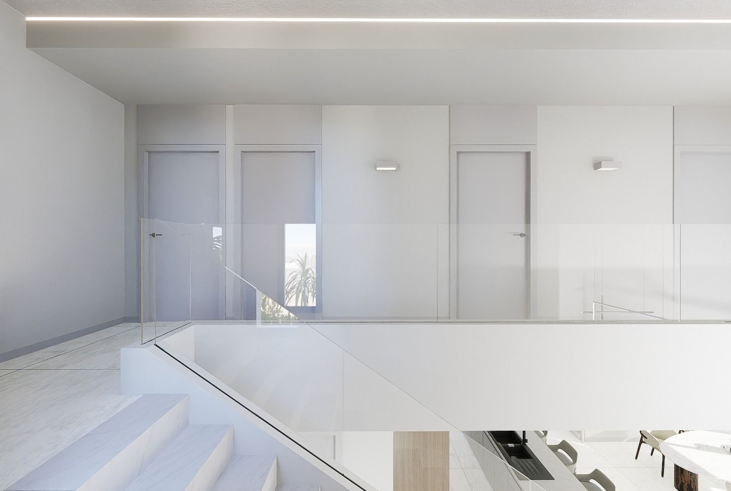 Kitchen fittings and worktop detail in new-build villa, Coloma