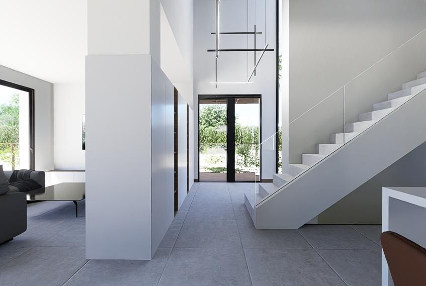 Exterior facade of 4-bedroom new-build villa in Coloma, La Nucía
