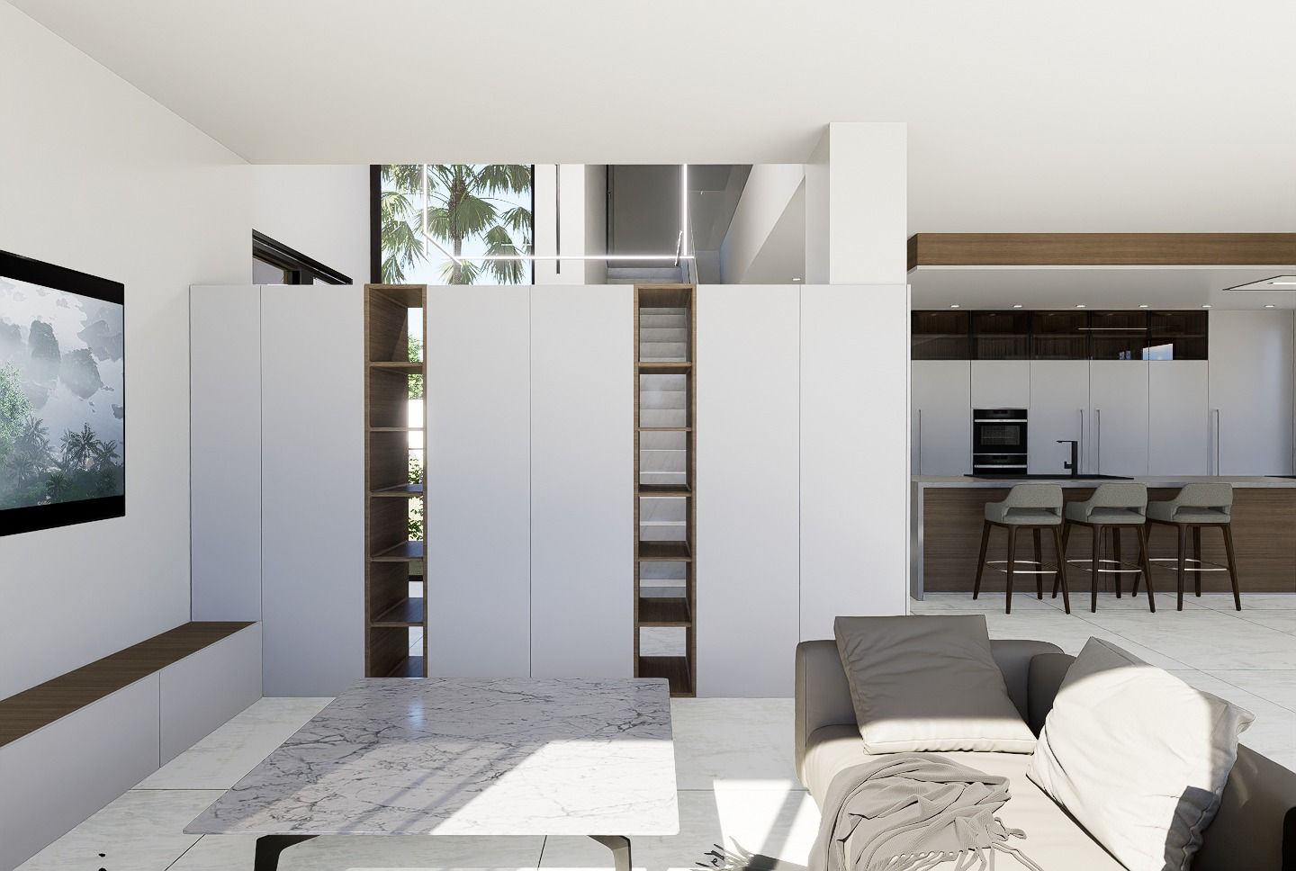 Hallway or entrance area in new-build villa, Coloma, La Nucía