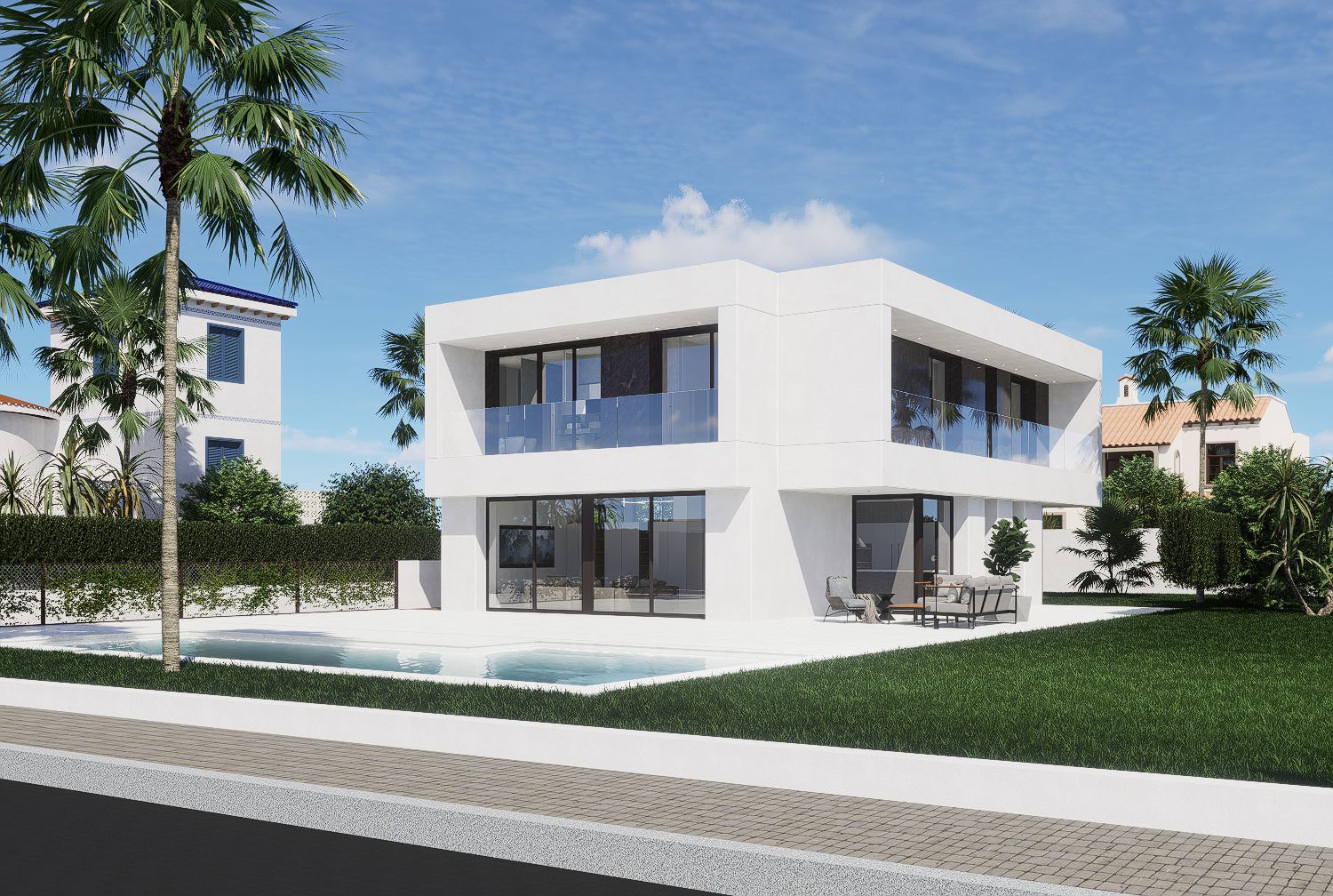 Interior corridor or landing in 4-bedroom villa, Coloma
