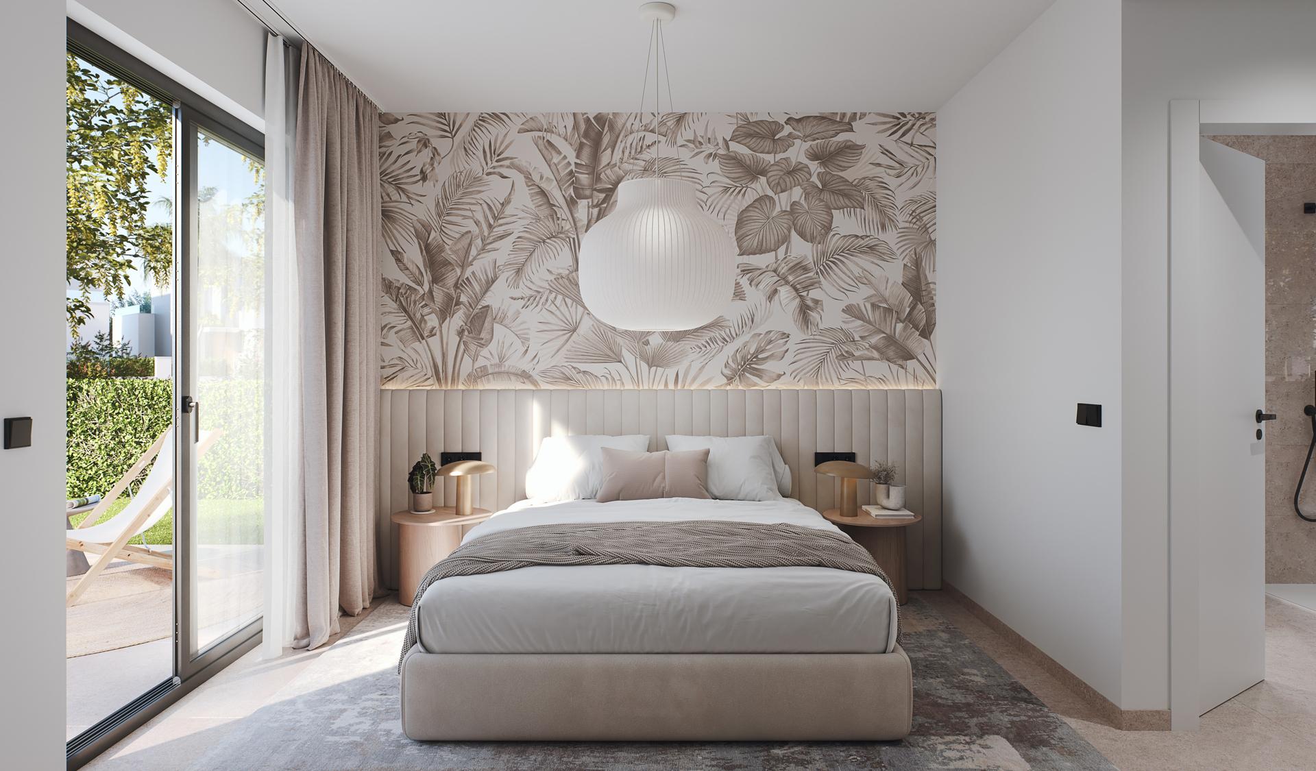 Bedroom in 3-bedroom penthouse, Dolores de Pacheco-Santa Rosalía