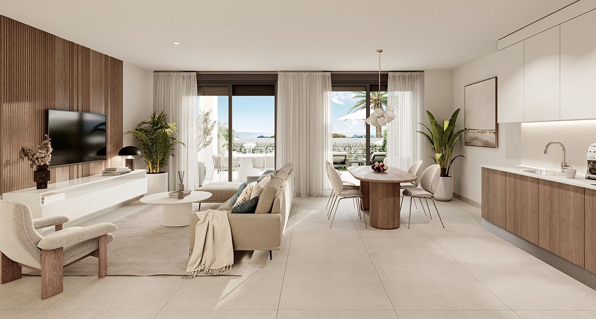Kitchen in new-build penthouse, Urb Playa Cancelada, Estepona