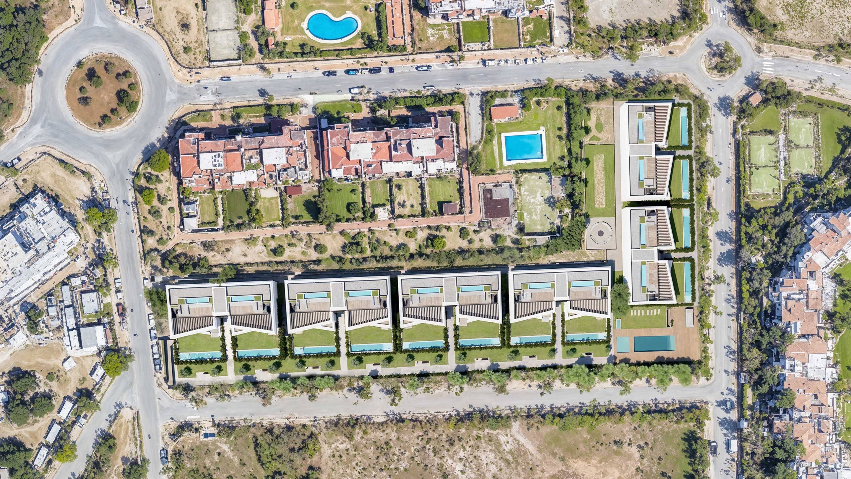 Building entrance and lobby in new-build apartment block, Selwo