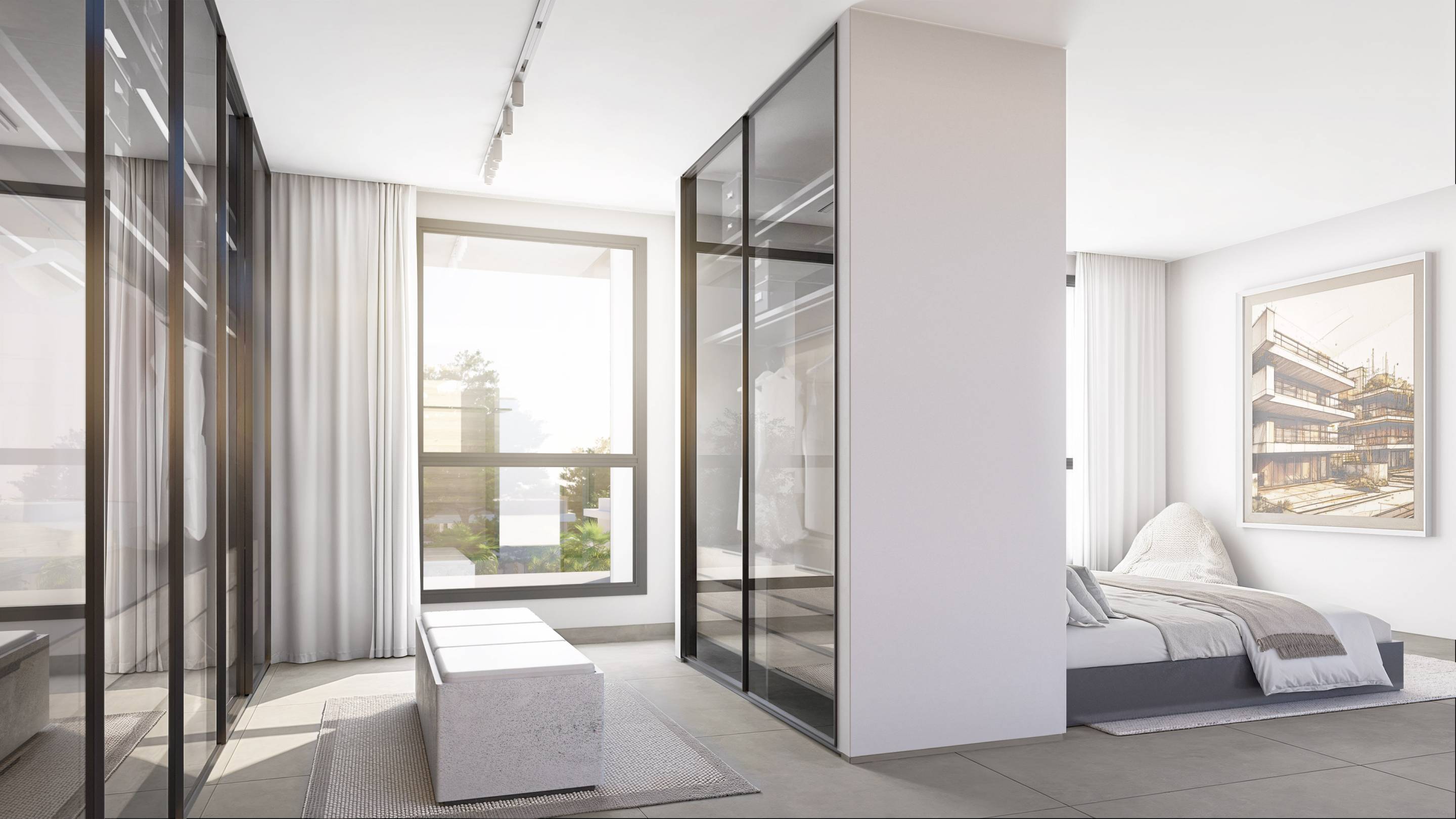 Terrace or balcony area in new-build apartment, Selwo, Estepona