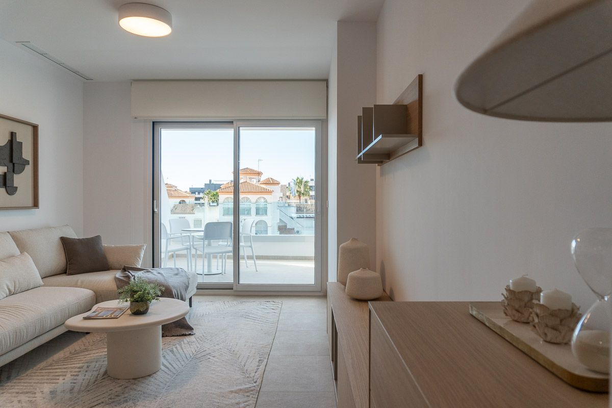 Interior finish detail showing flooring, La Zenia apartment