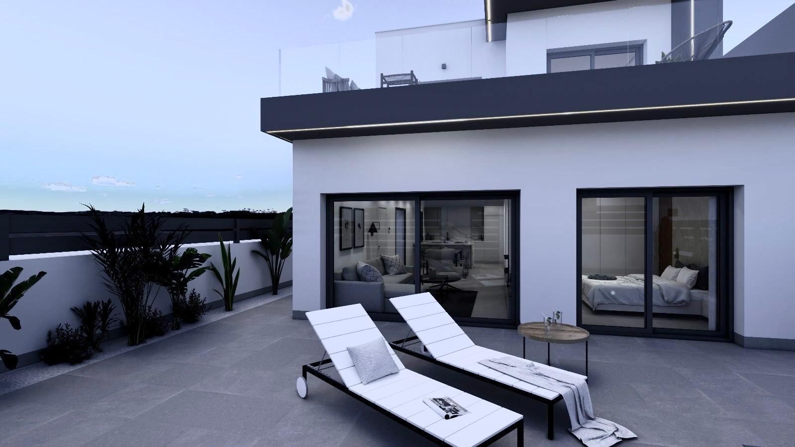 Window and natural light in living room, villa in Benijofar