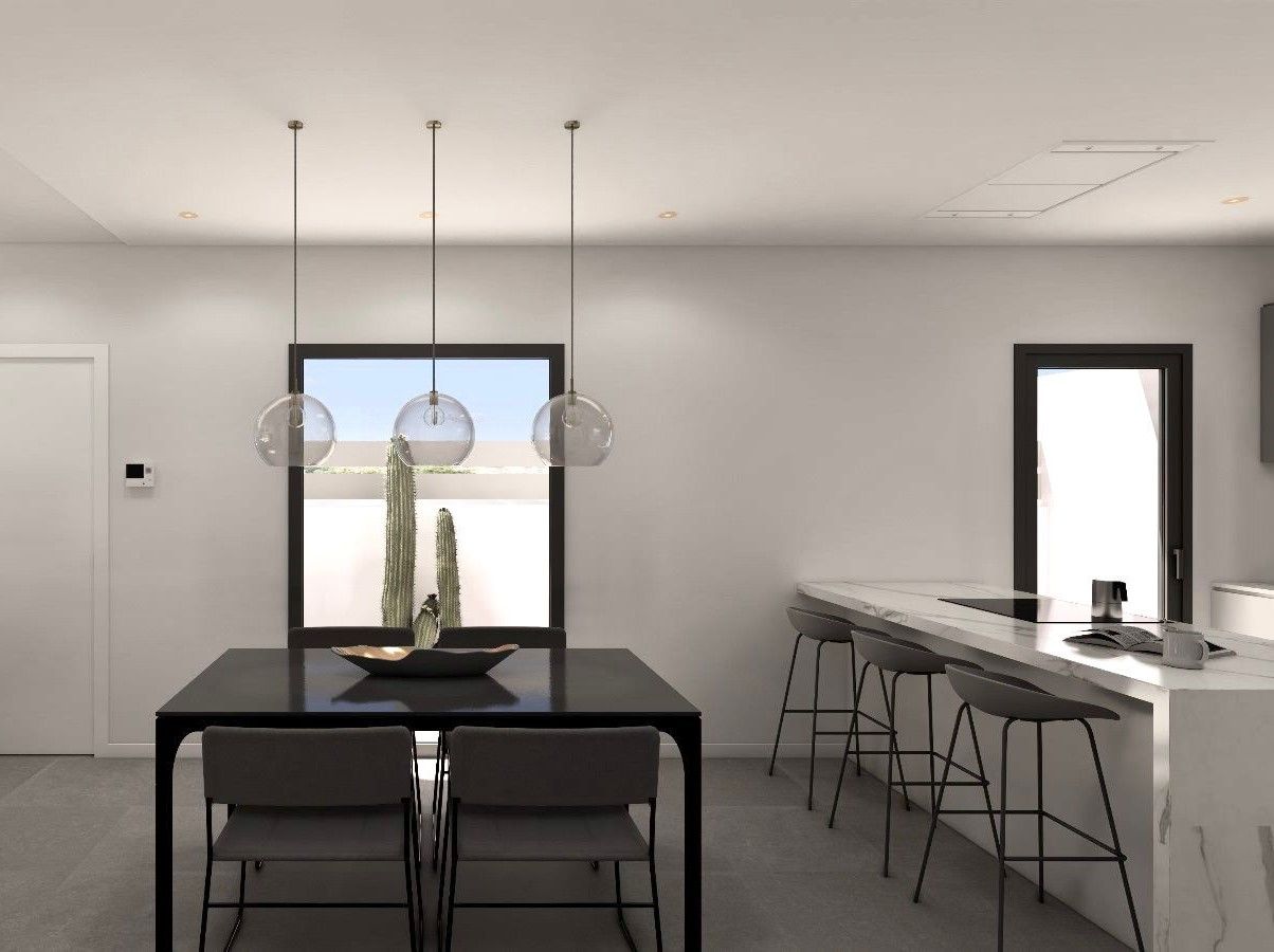 Living room interior of new-build villa in Pueblo 4, Benijofar
