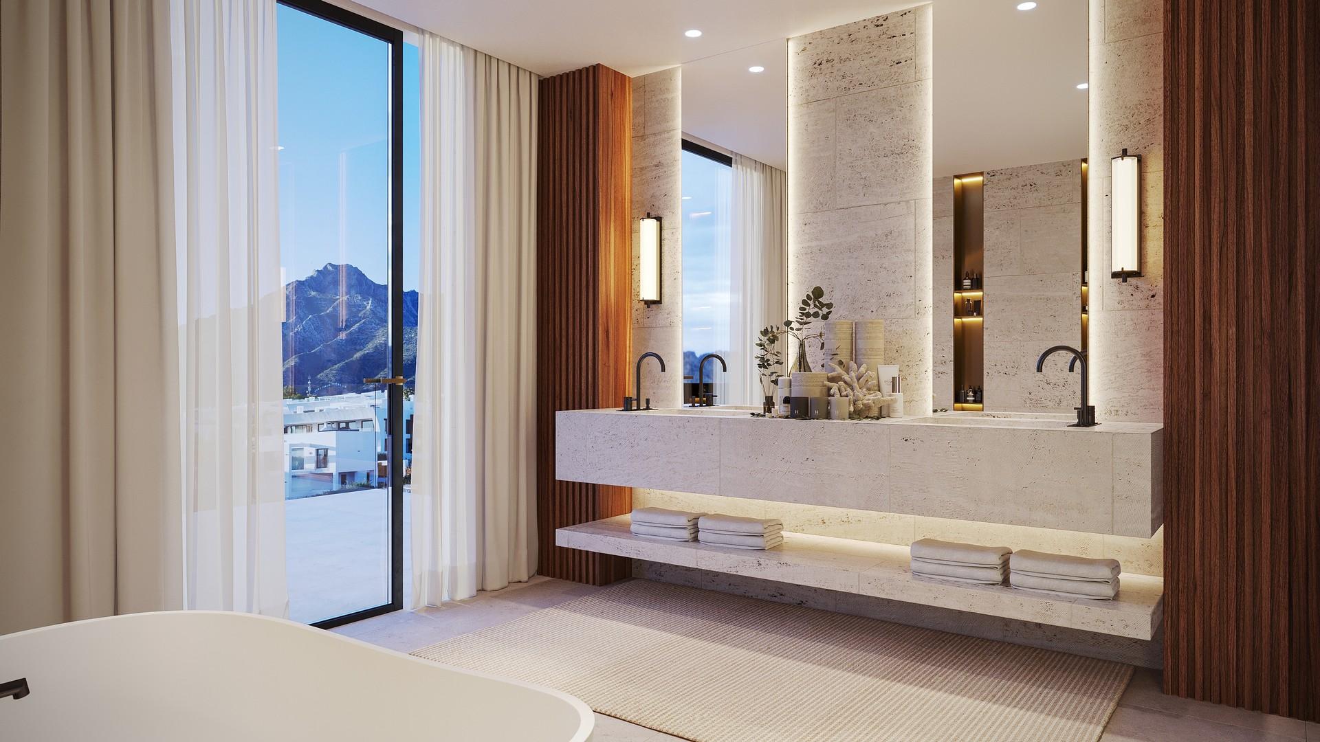Living area in 4-bedroom villa, Nagüeles, Marbella