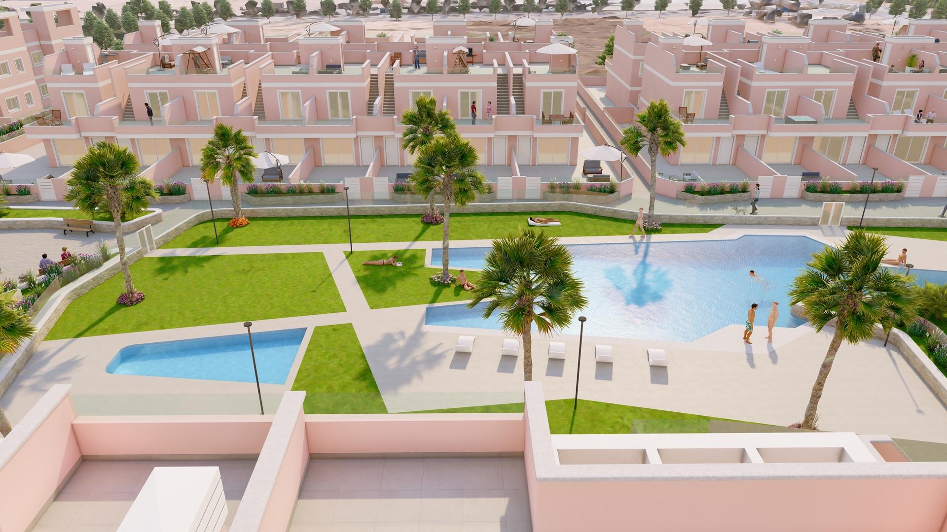 Room in 3-bedroom new-build apartment, Zona Pueblo