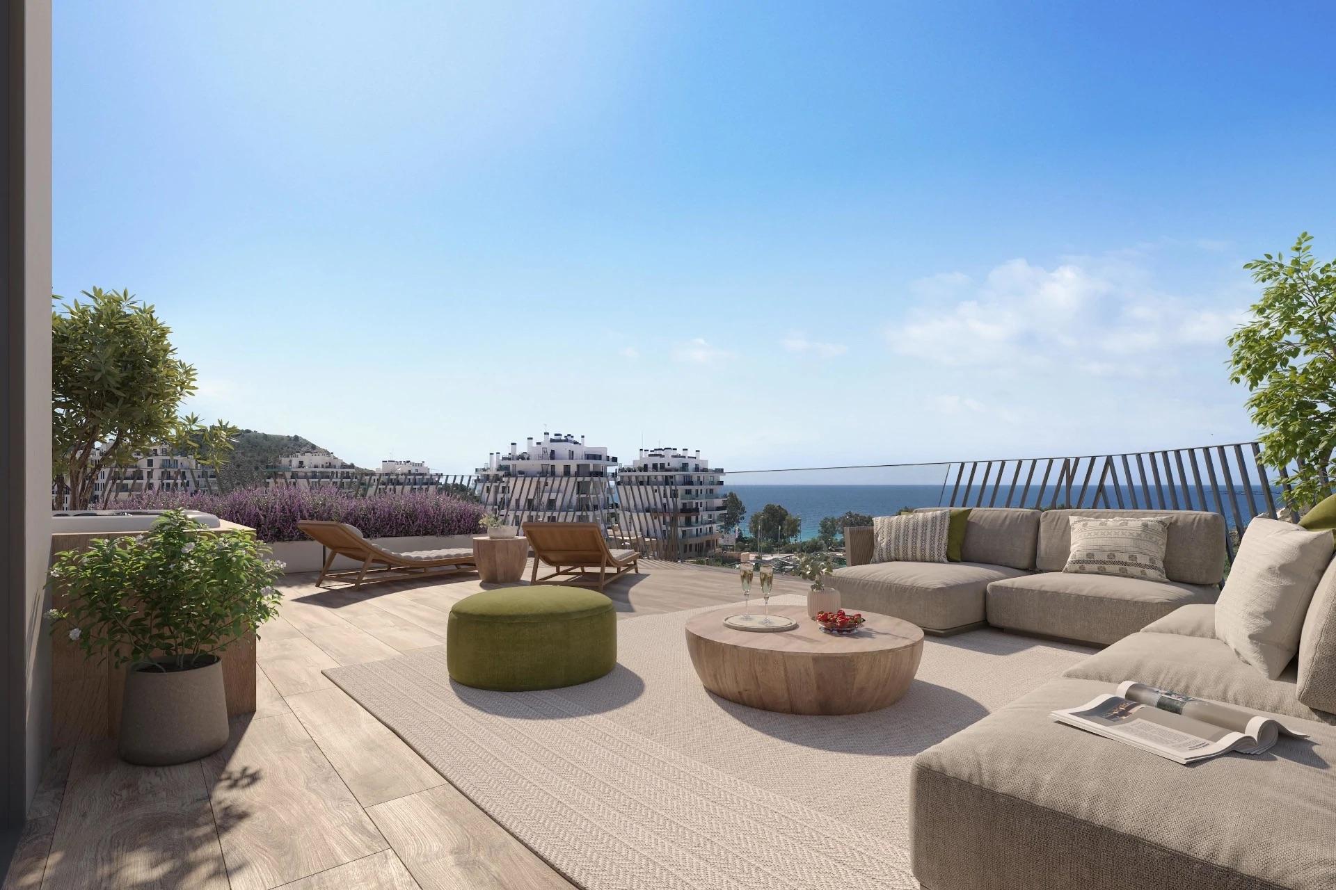 Living area in 2-bedroom apartment, Playas Del Torres