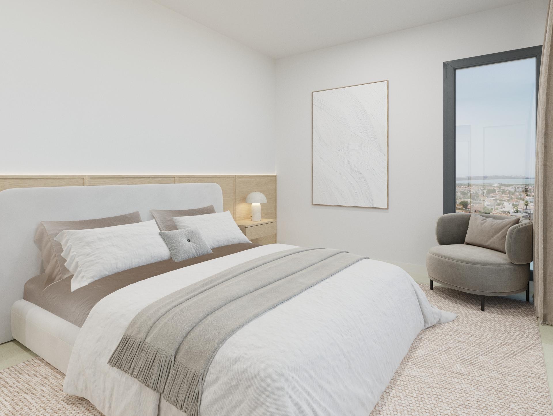 Bedroom 3 interior, new-build villa, Ciudad Quesada, Rojales