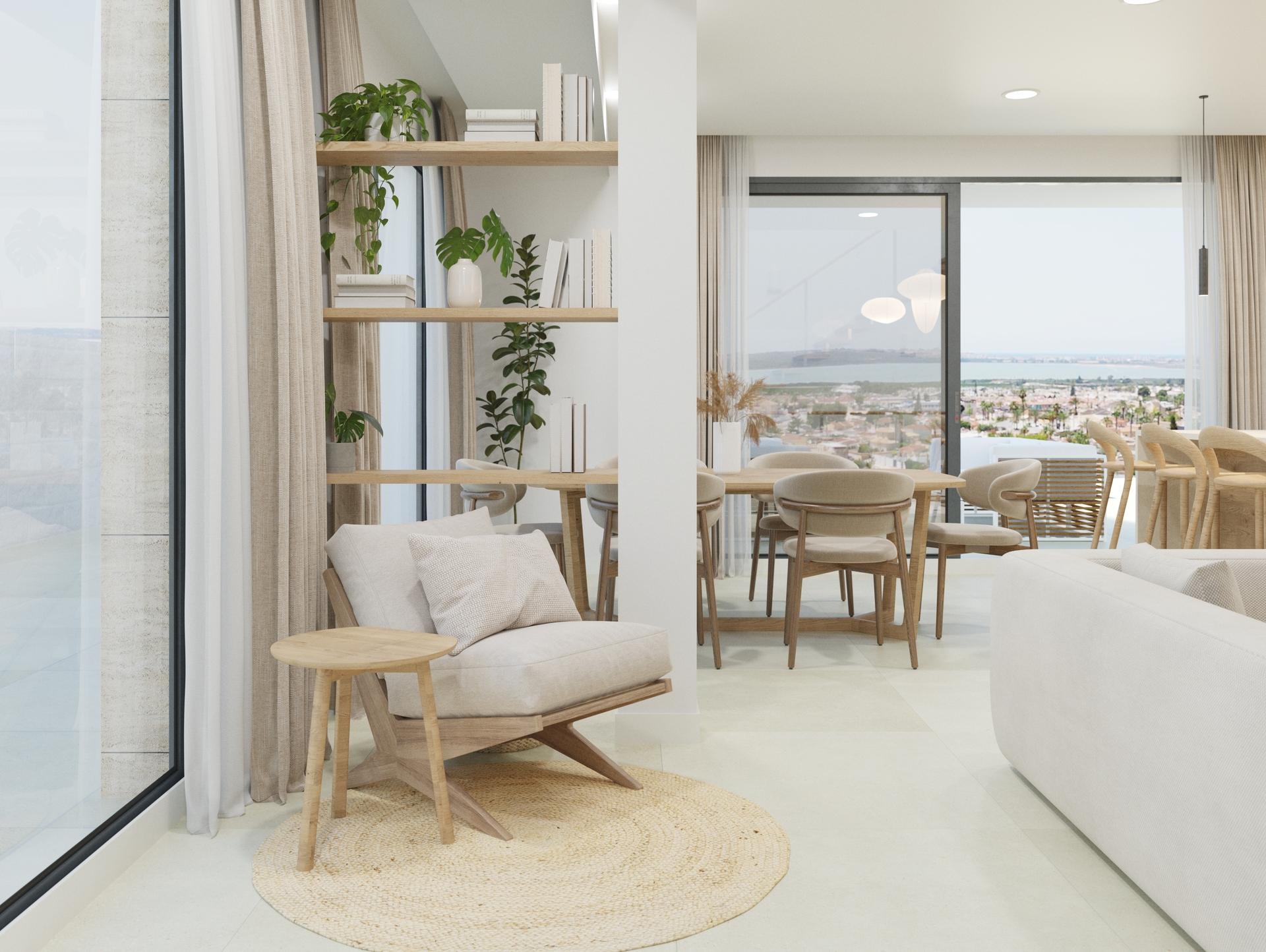 Hallway and interior circulation space, new-build villa, Ciudad Quesada