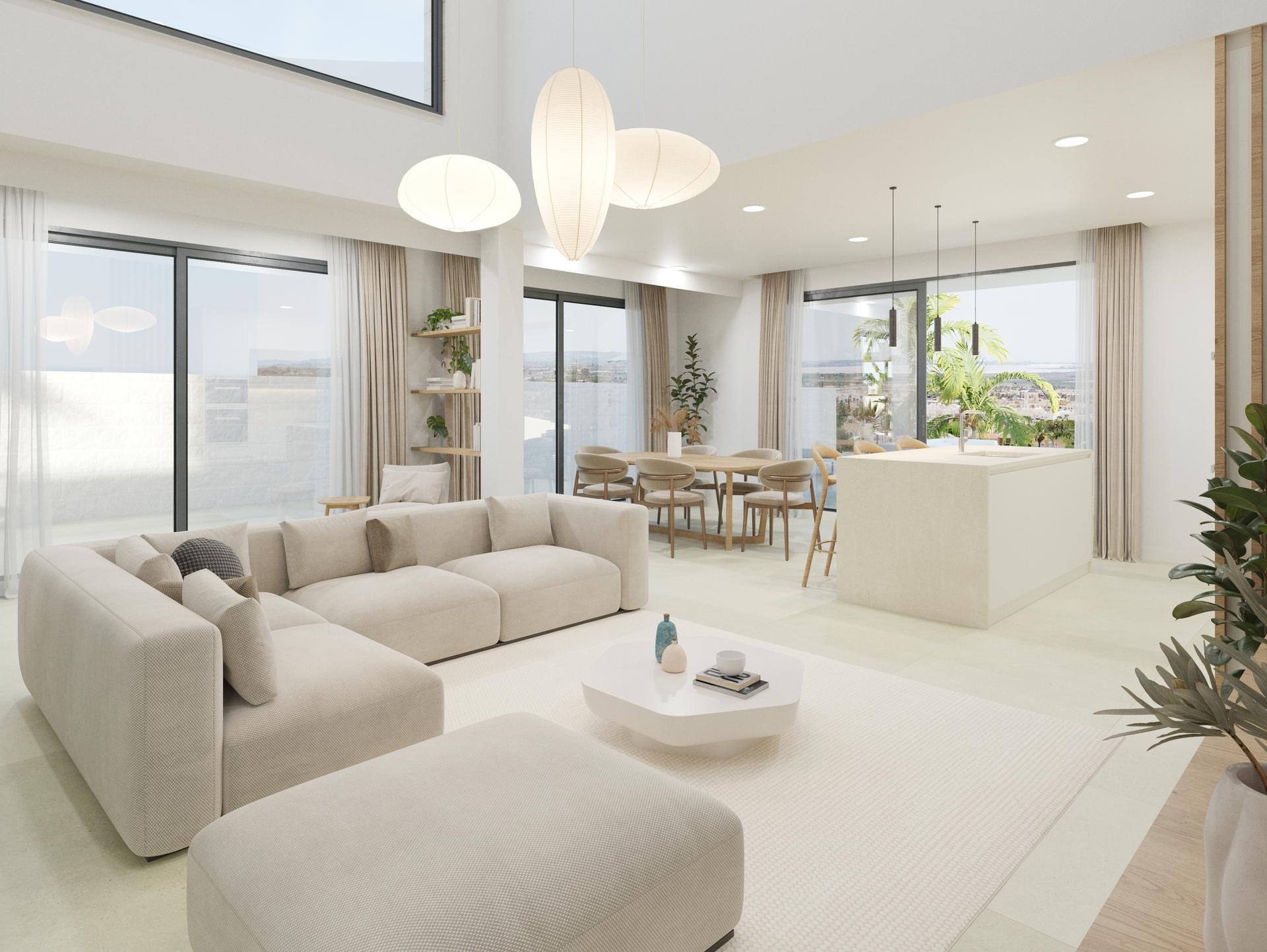 Garden or plot surrounding new-build villa, Ciudad Quesada