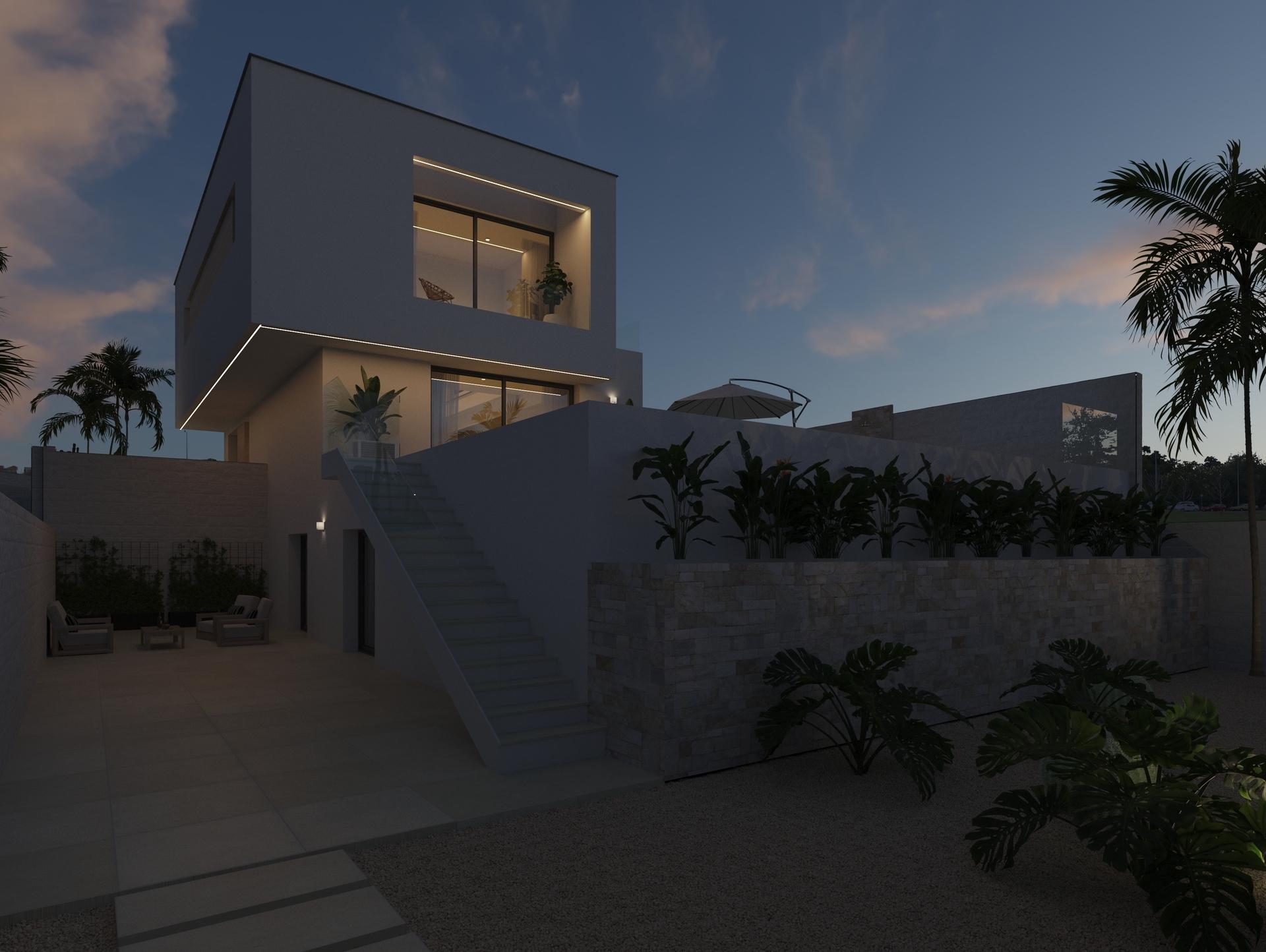 Roof terrace or upper-level outdoor space, new-build villa, Ciudad Quesada