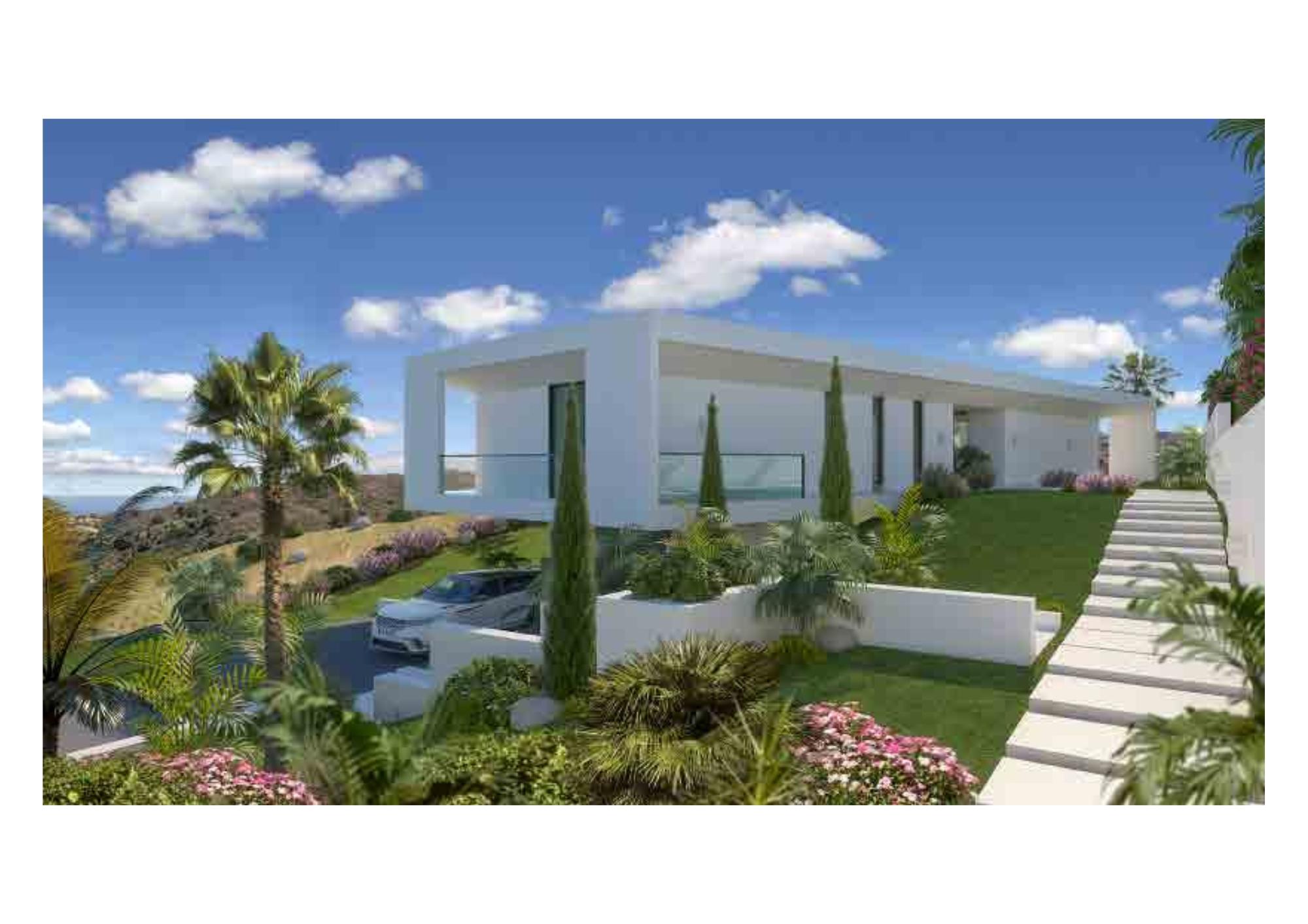 Garage or parking area of new-build villa, La Cala Golf, Mijas