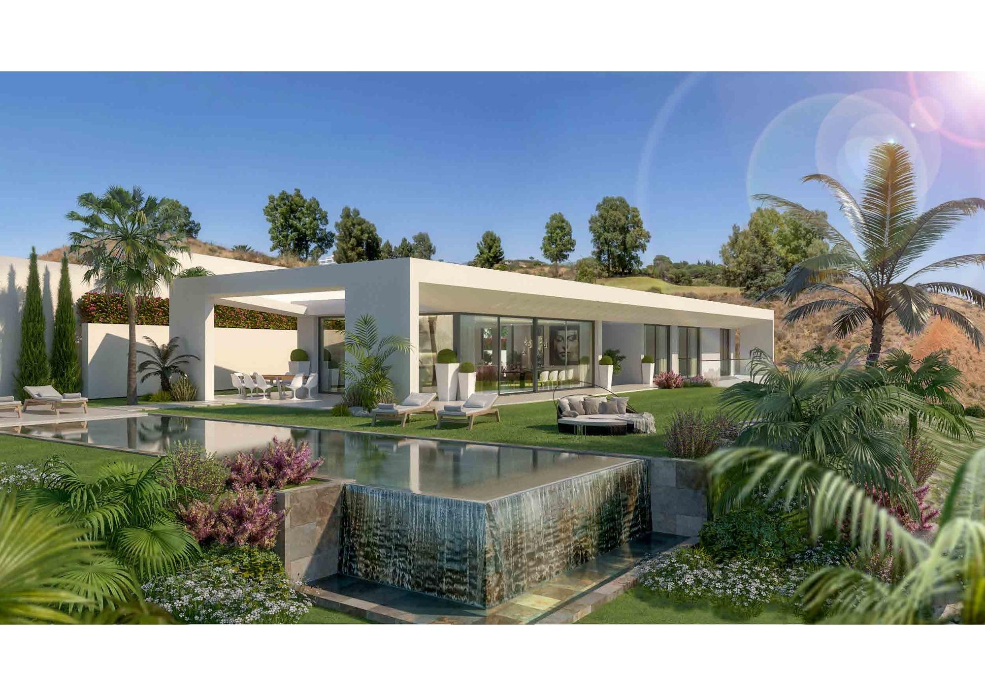 Open-plan living area in 3-bedroom villa, La Cala Golf, Mijas