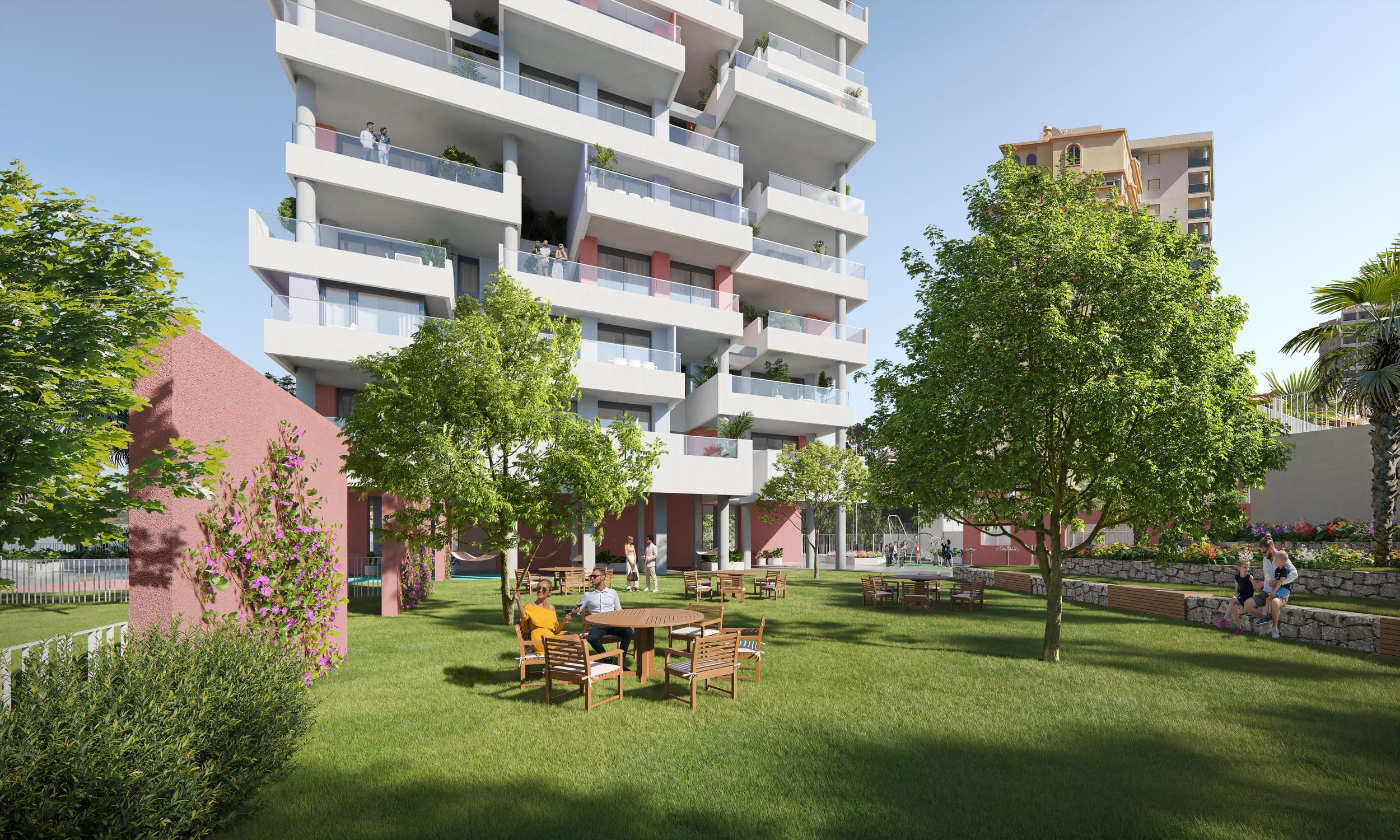 Parking area of the apartment in Ifach, Calpe