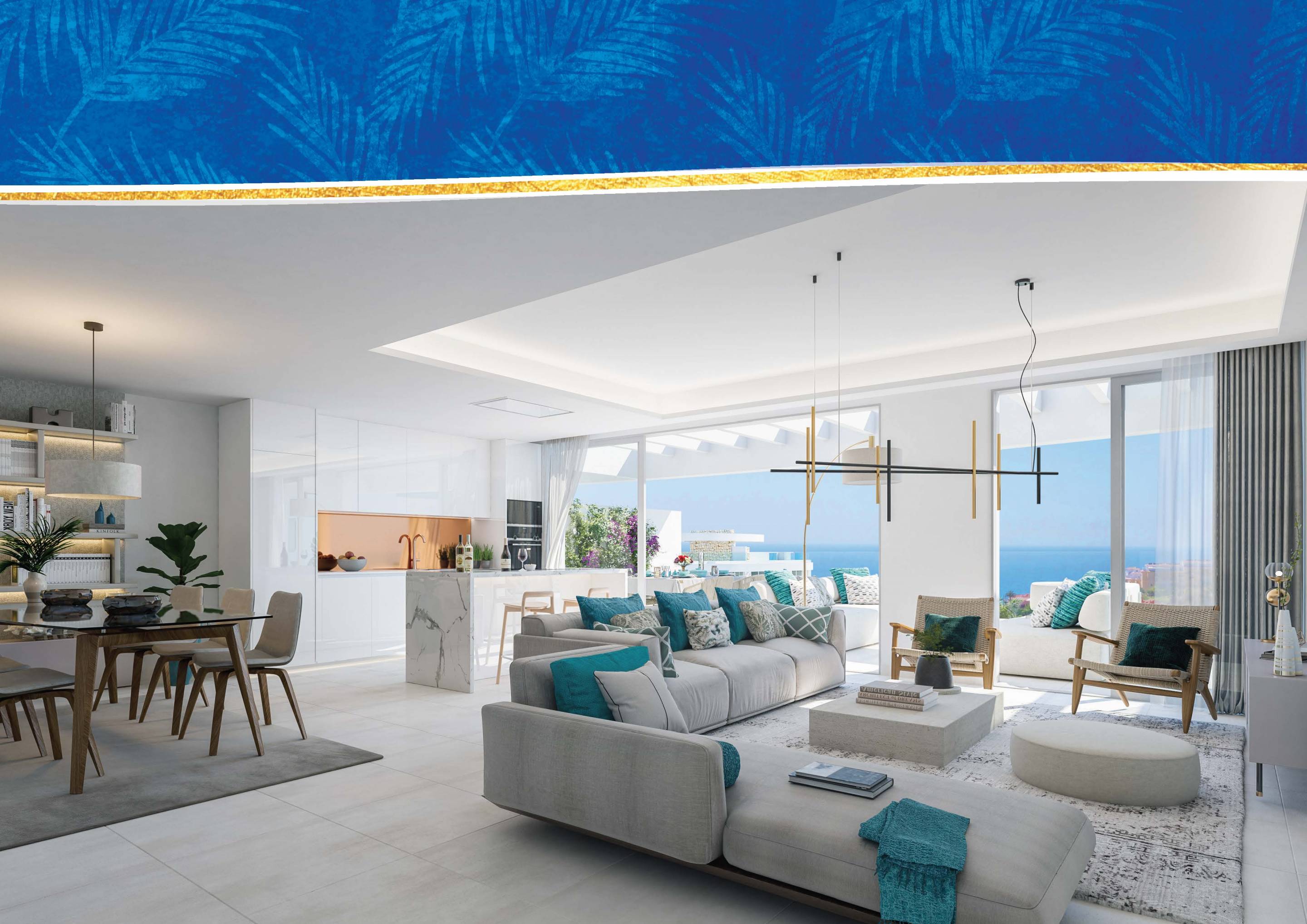 Communal pool in new-build development, La Cala de Mijas