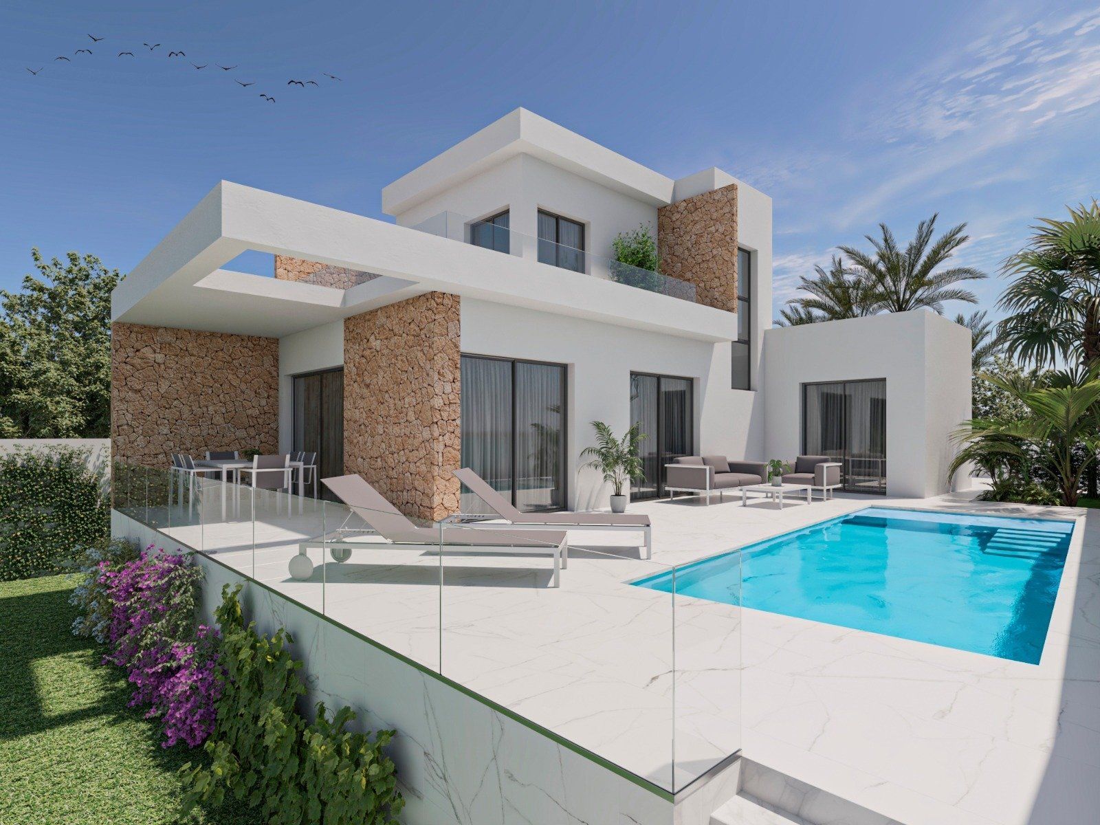 Interior or exterior view of 4-bedroom new-build villa, La Marina, San Fulgencio