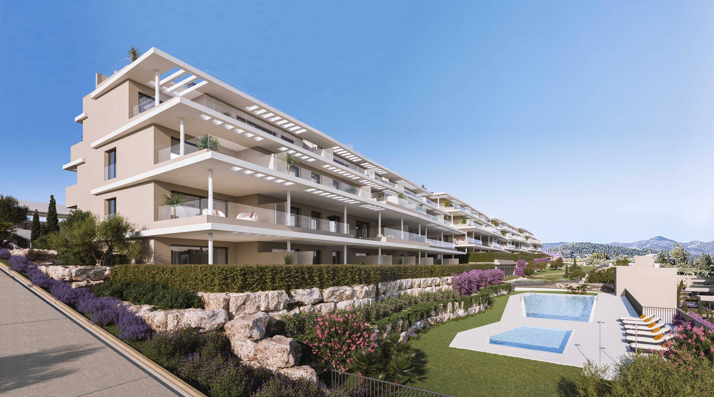 Site or location plan for new-build development, La Concha-Resina Golf, Estepona