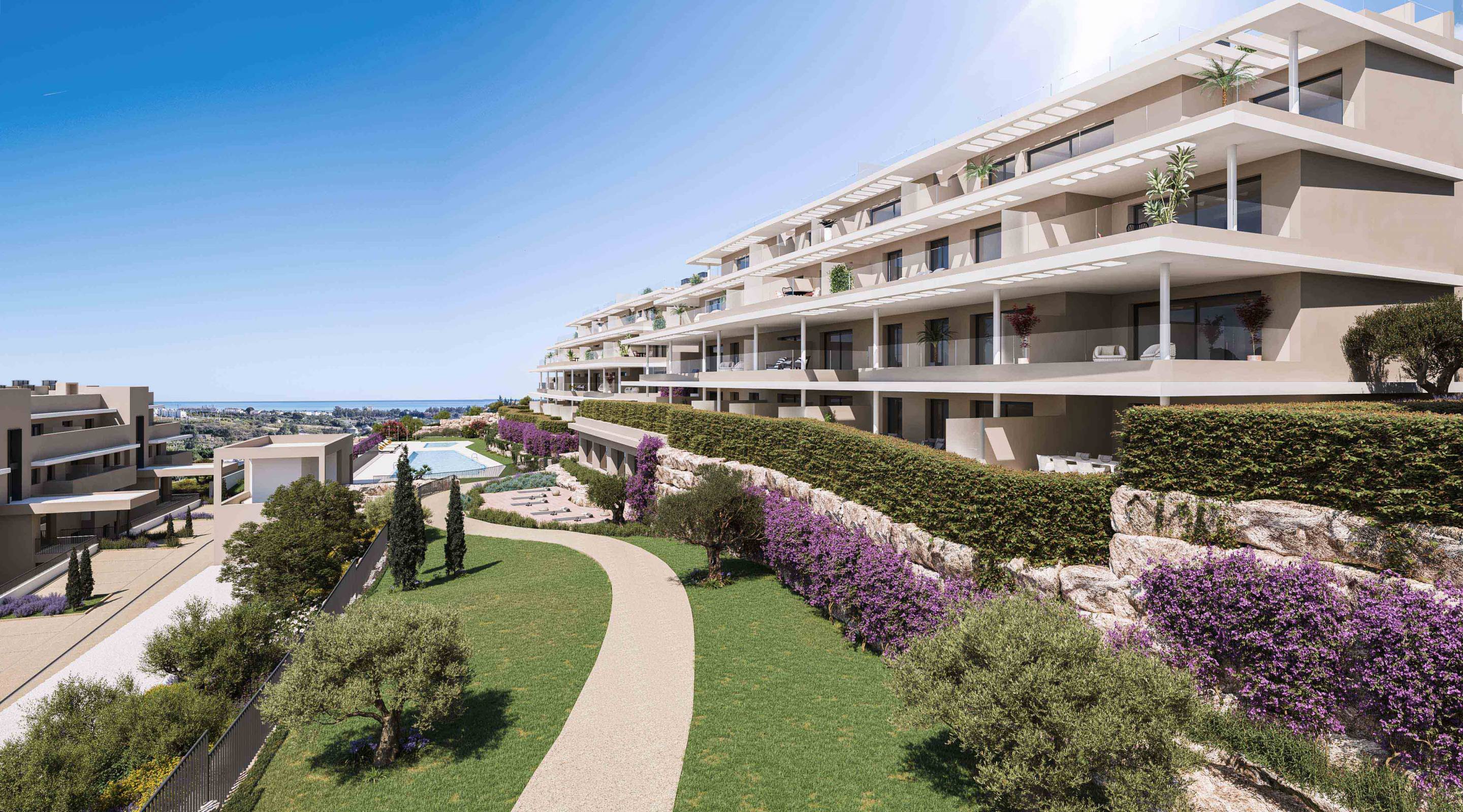 Kitchen in 2-bedroom new-build apartment, La Concha-Resina Golf, Estepona