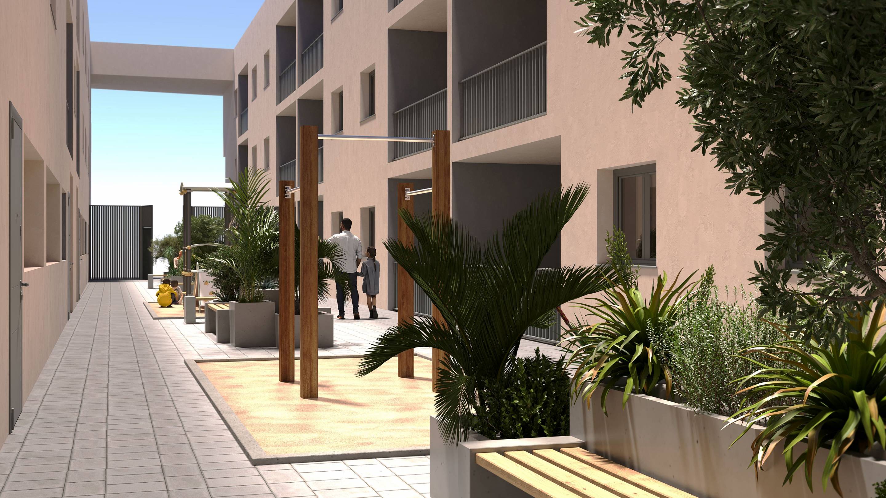 Entrance of the apartment in Pueblo 9, San Miguel De Salinas (view 46)