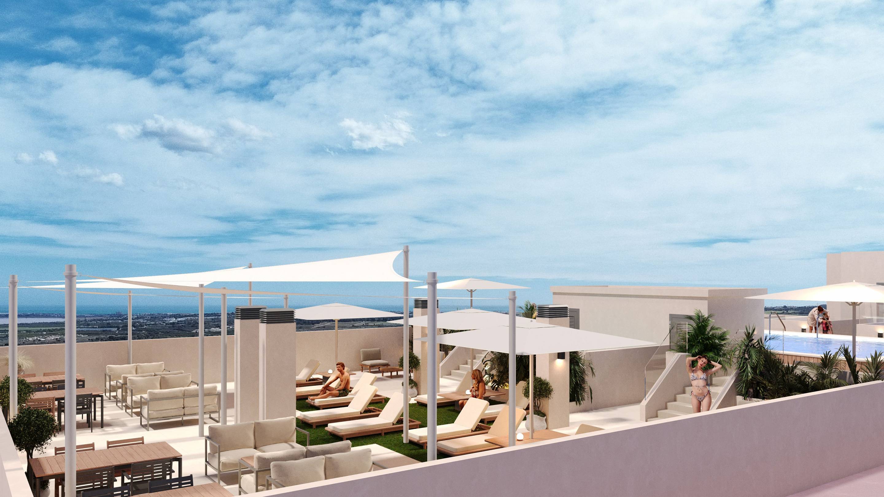 Parking area of the apartment in Pueblo 9, San Miguel De Salinas (view 47)