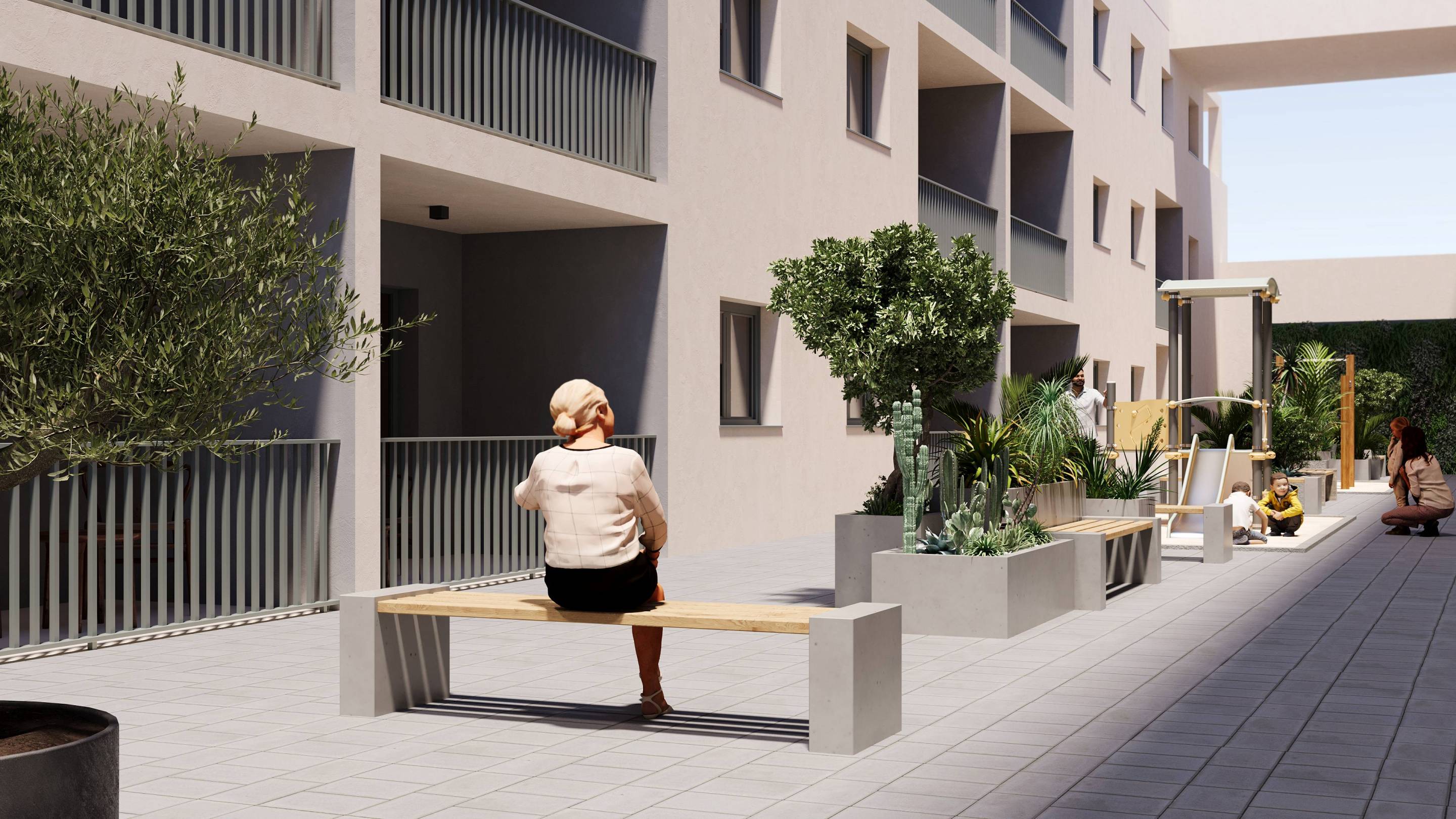 Terrace or outdoor area, Pueblo 9