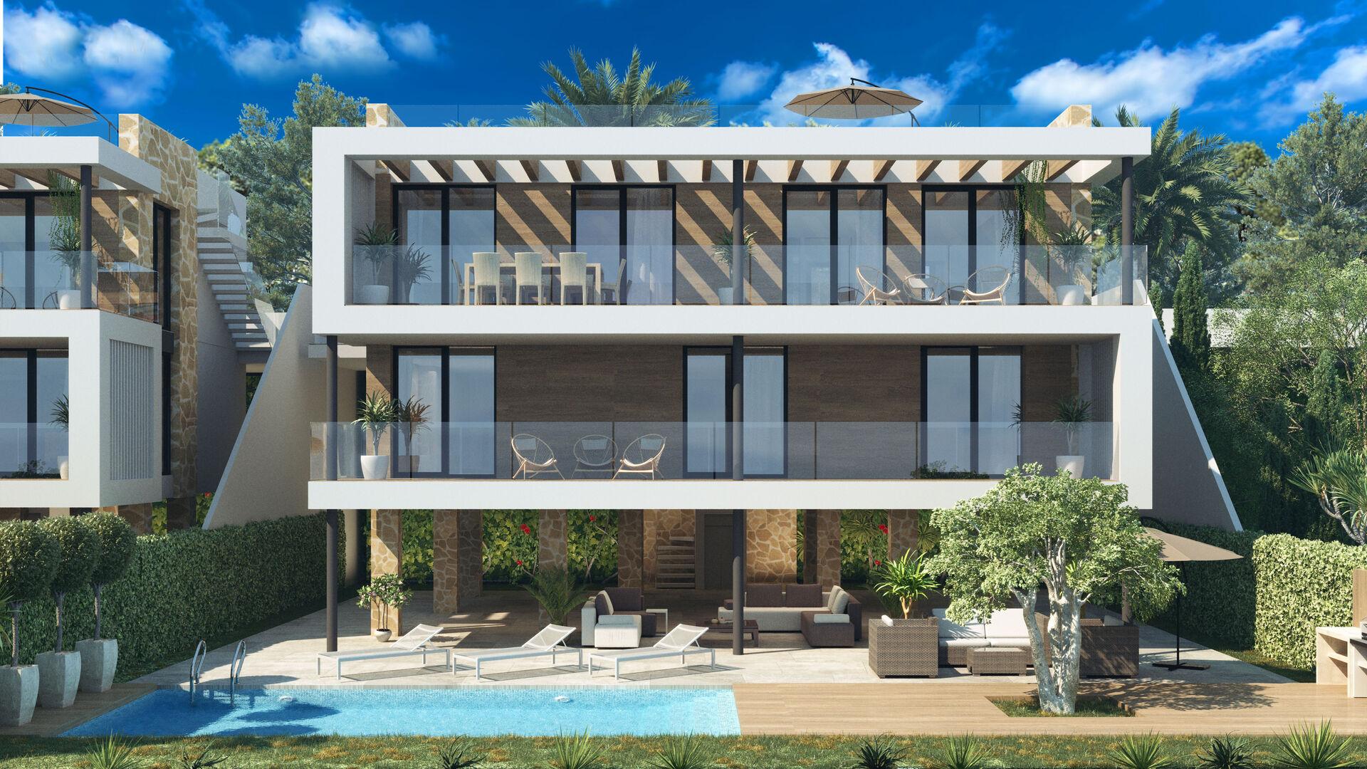 Villa for sale in Ciudad Quesada, Rojales - exterior view of new-build 4-bedroom property