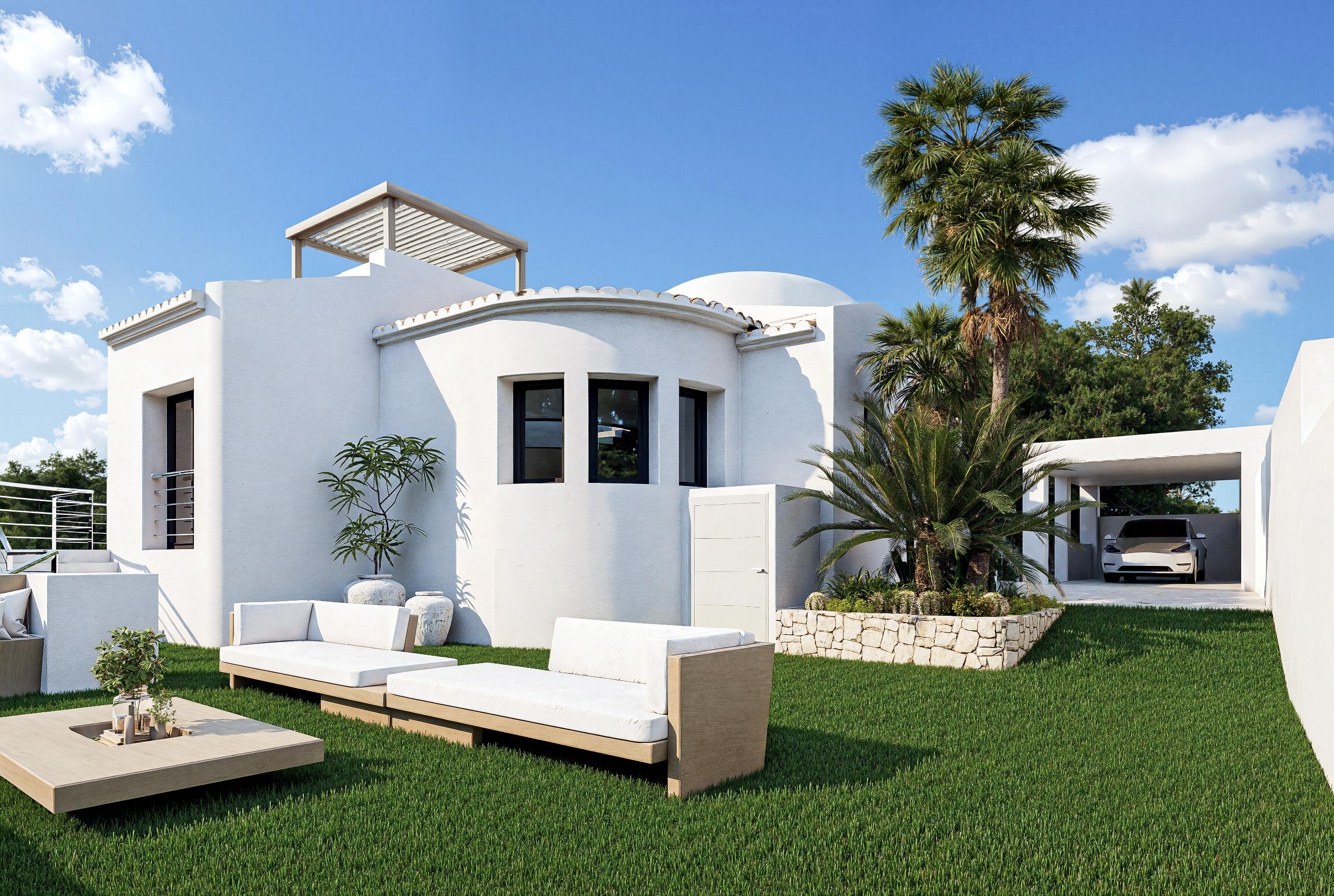 Garage or parking area of new-build villa, Altea Hills, Altea