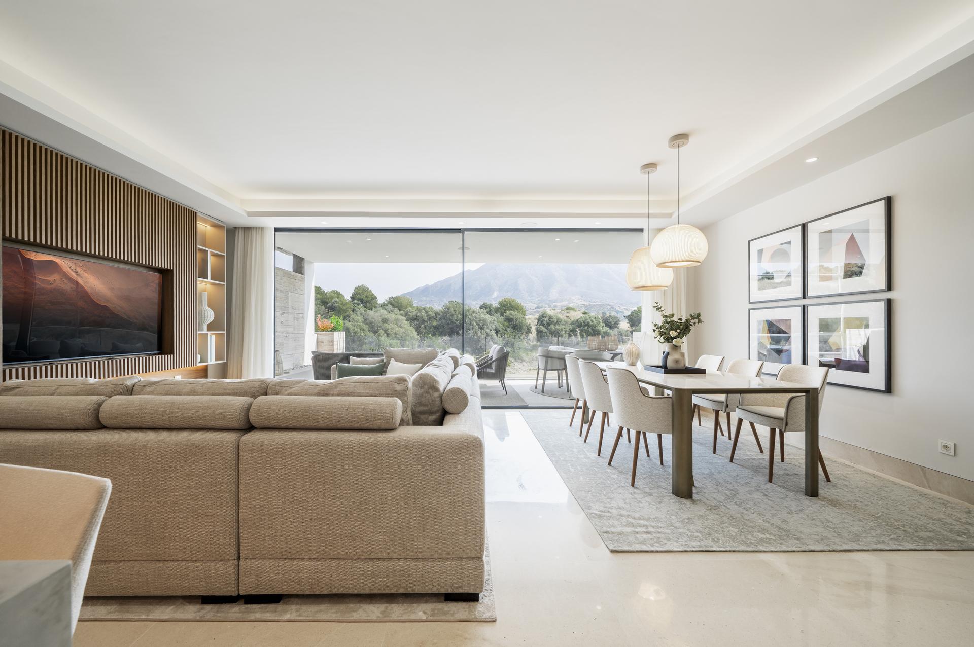 Bedroom ceiling and lighting, new-build apartment, Aloha
