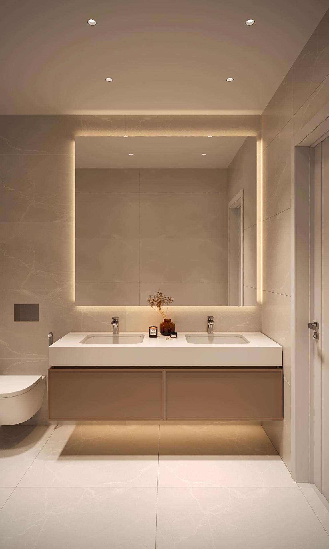 Interior corridor or hallway in new-build penthouse, Sotoserena