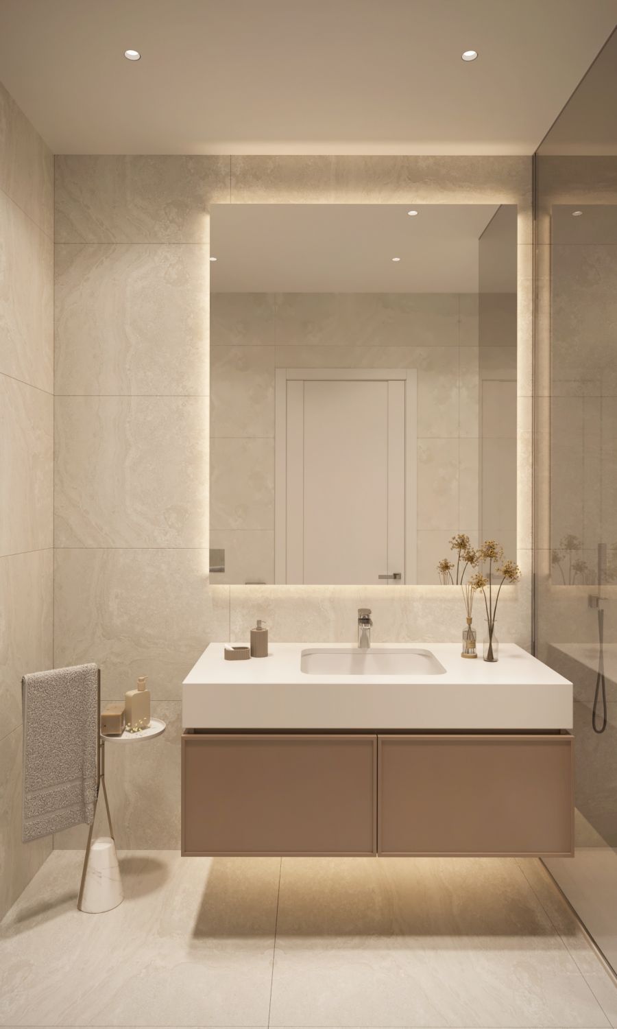 Second bathroom in 4-bedroom penthouse, Sotoserena, Estepona