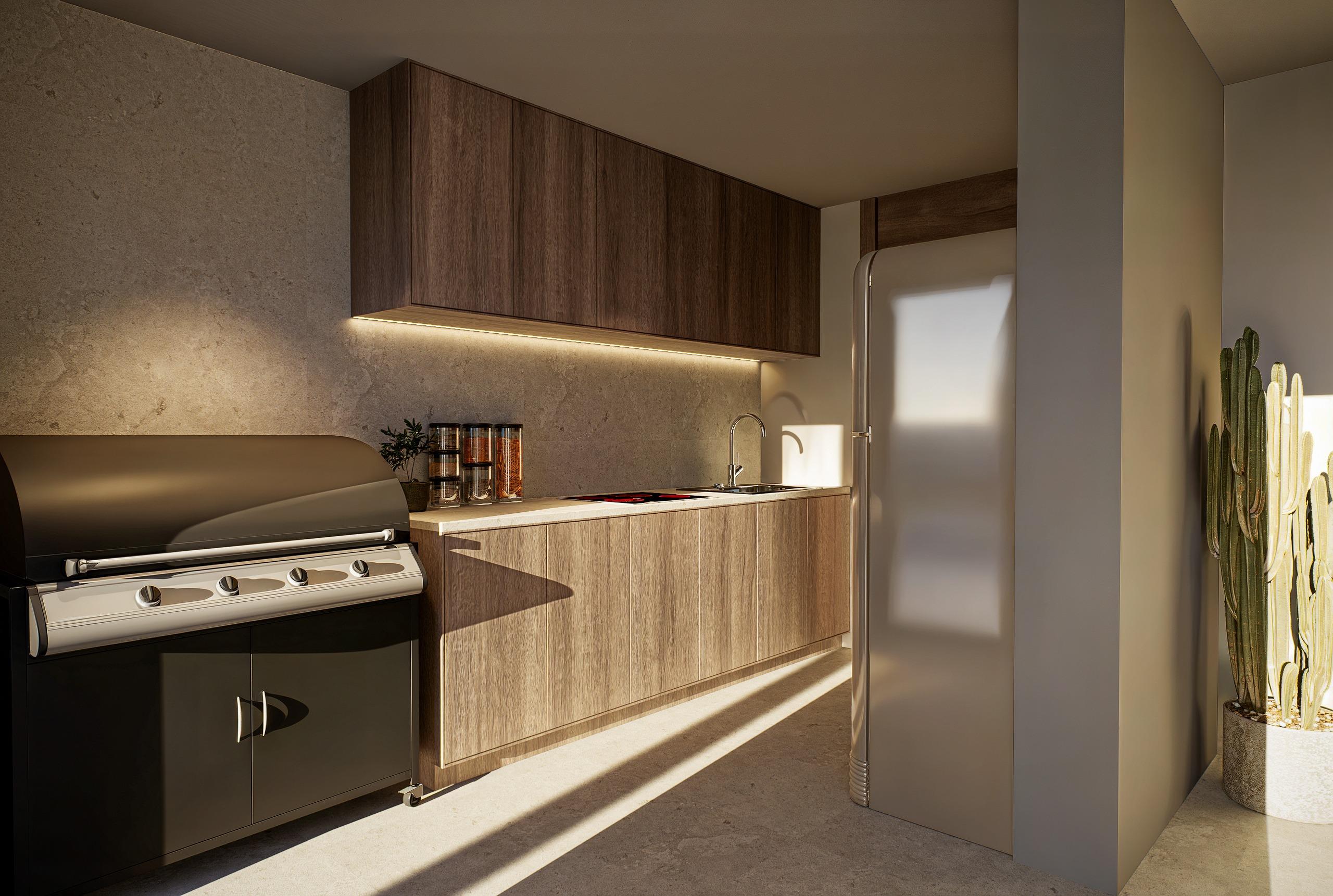 View from solarium of new-build villa in Altea Hills